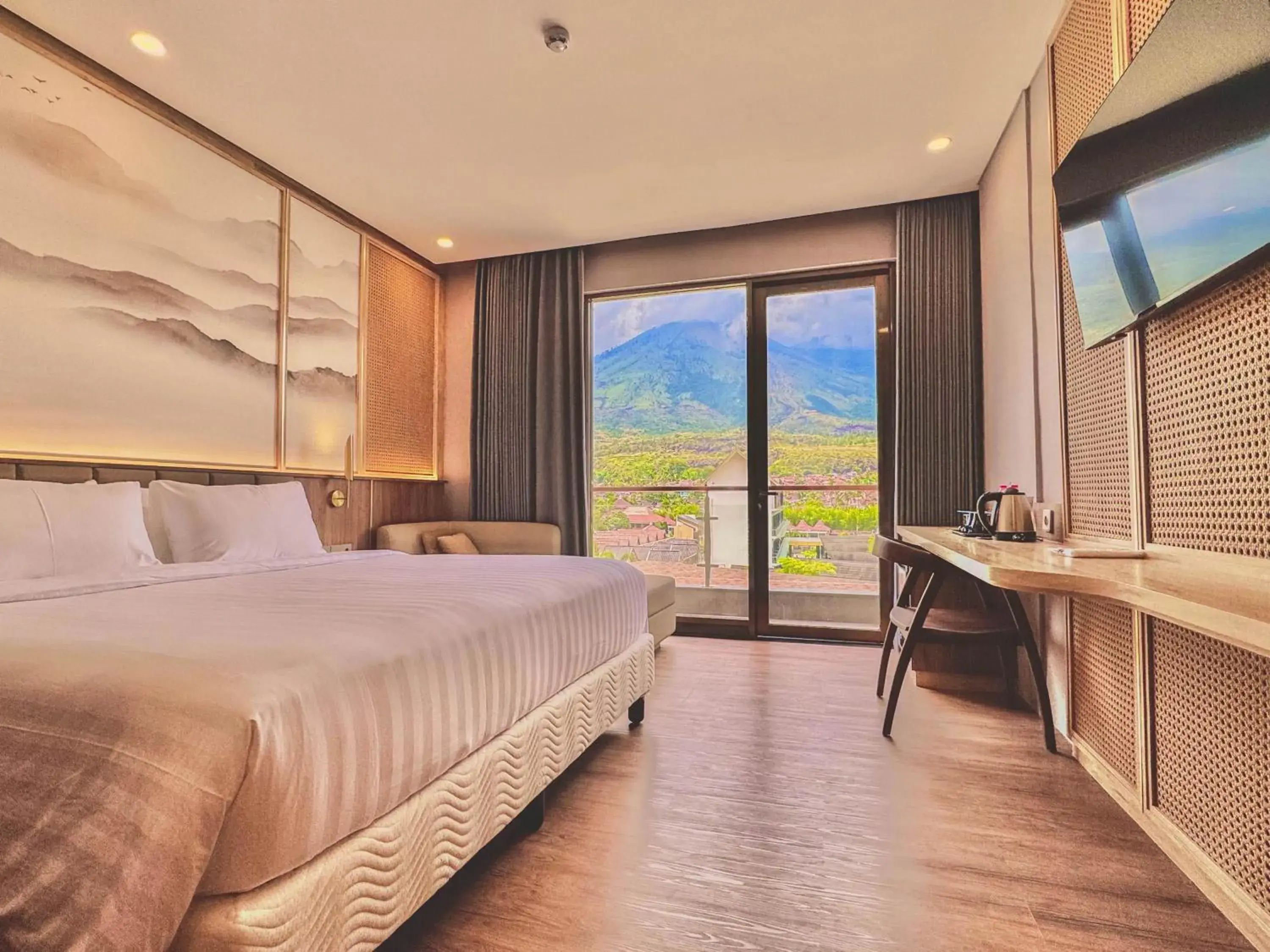 Junior Suite Double Bed Mountain View in Cahaya Villa Garut Junior Suite Double Bed Mountain View in Cahaya Villa Garut