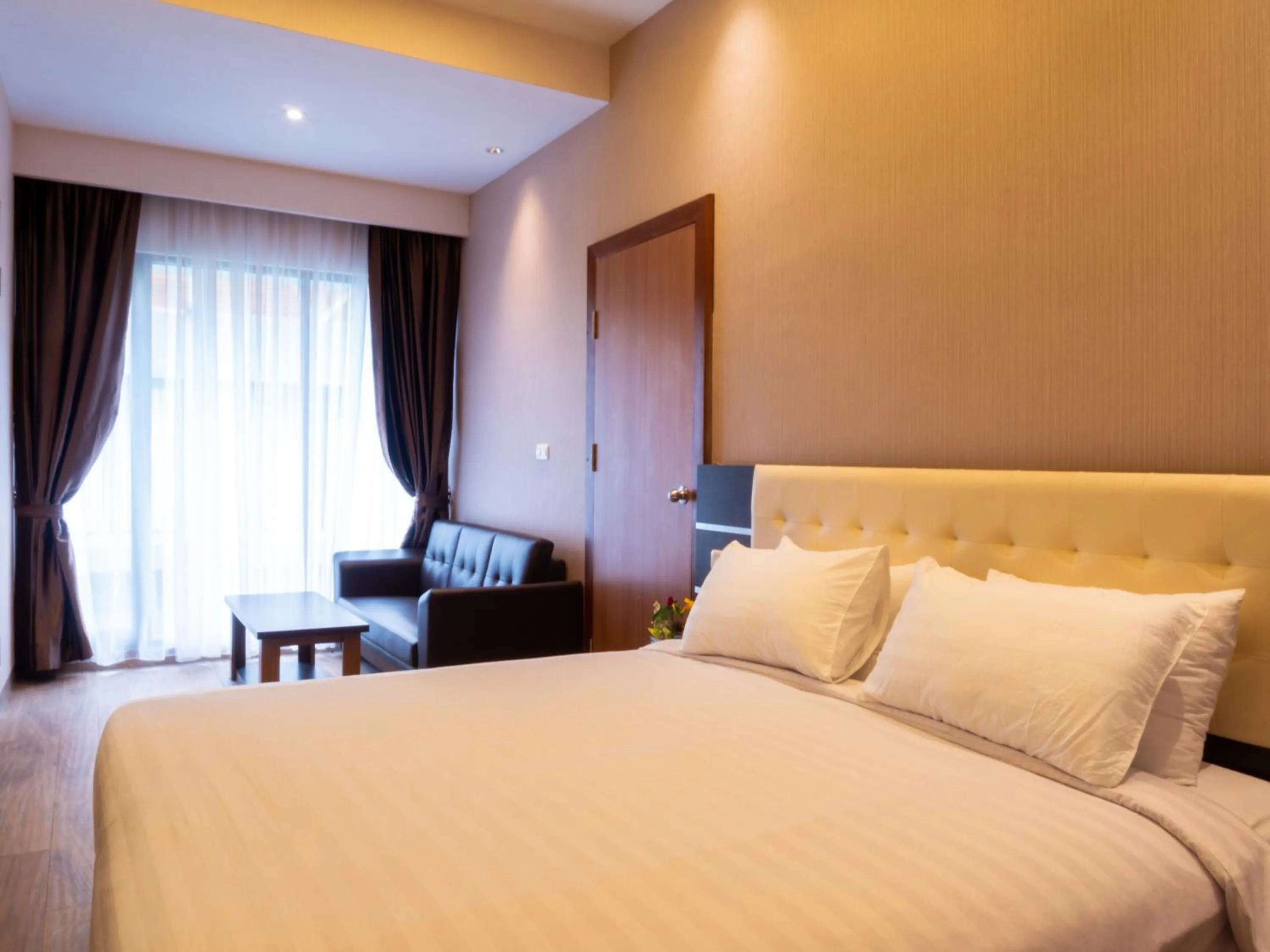 Living room, Bed in Cahaya Villa Garut