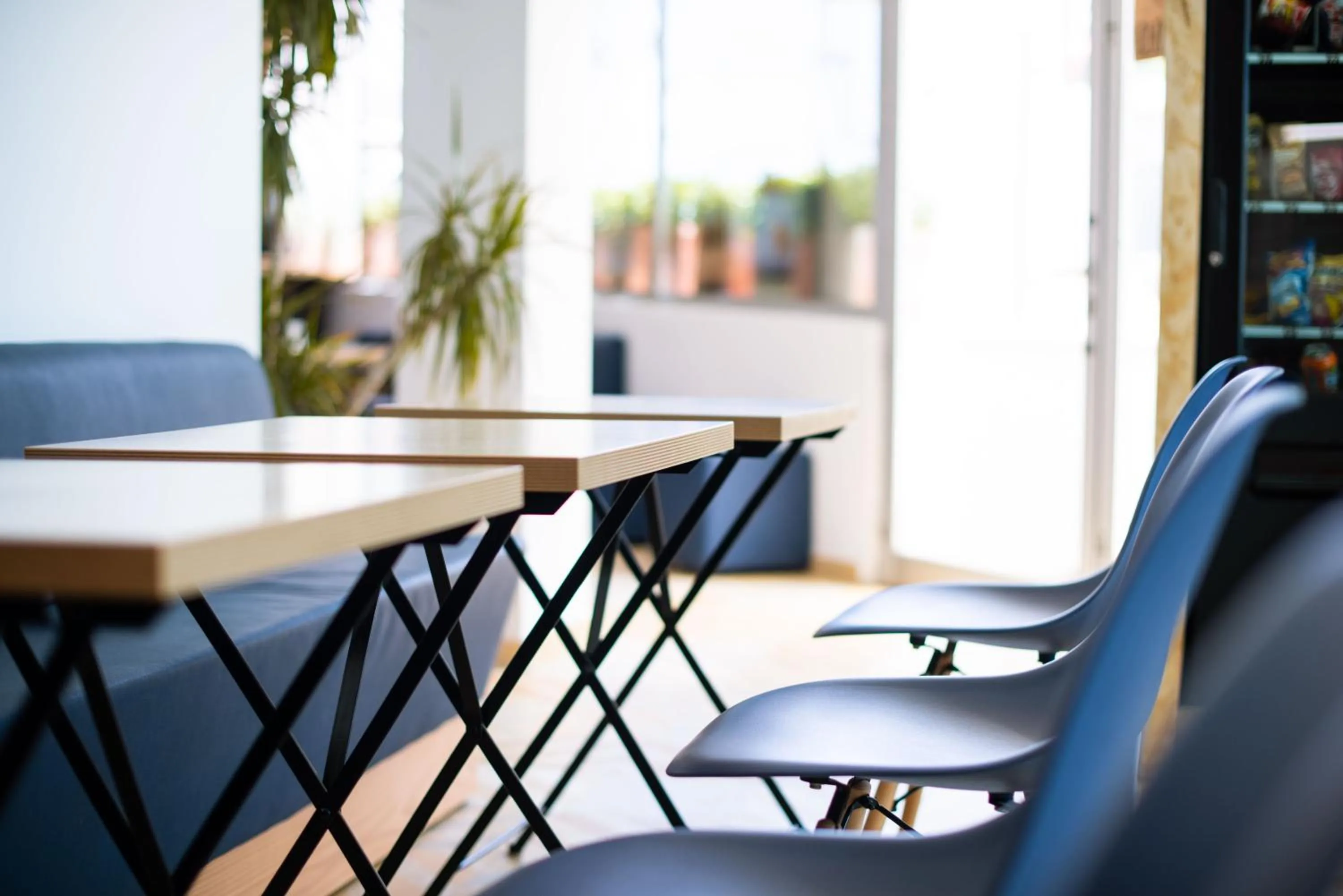 Seating area in TAKE SURF Hostel Conil
