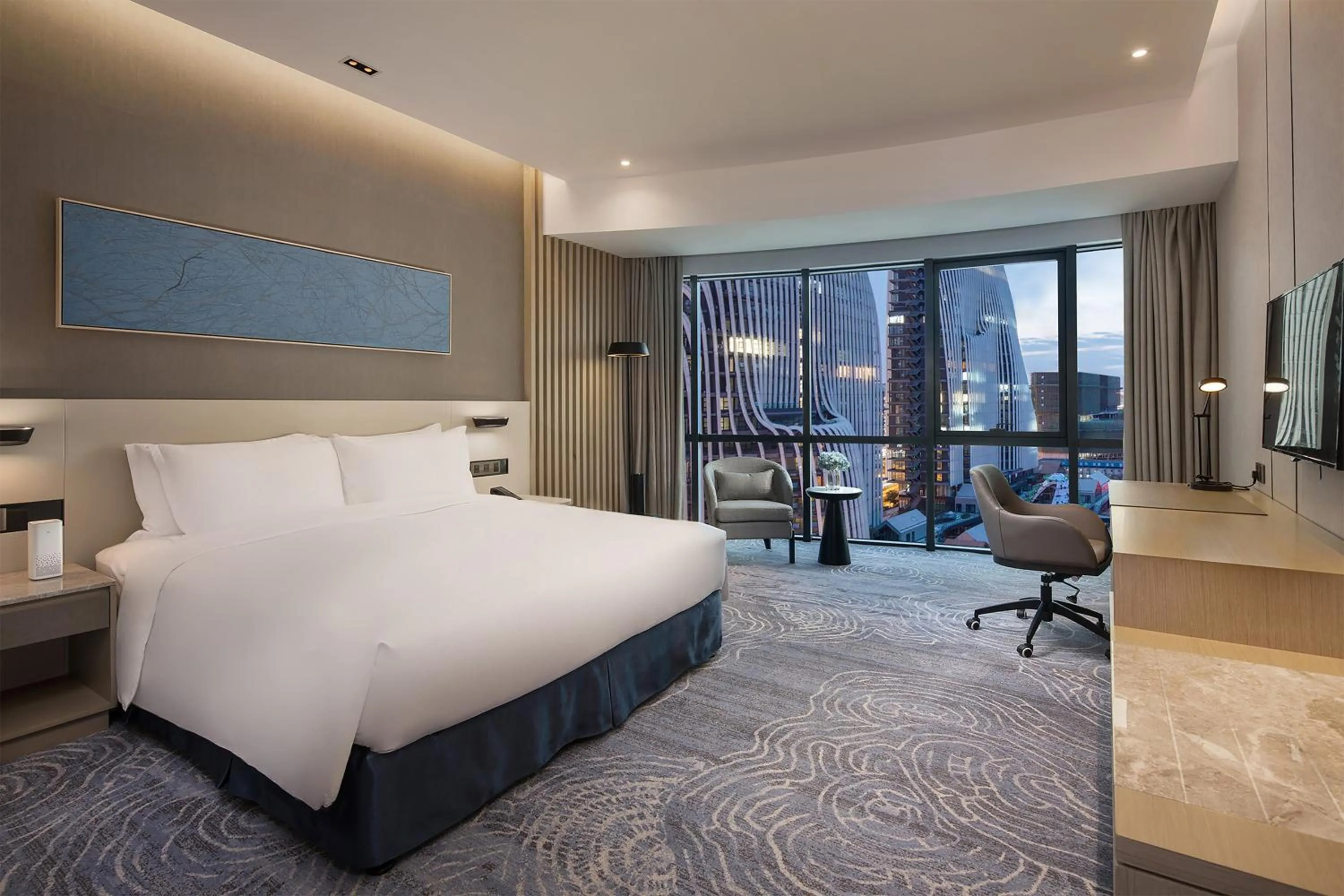 Bedroom, Bed in Holiday Inn - Nanjing South Station by IHG