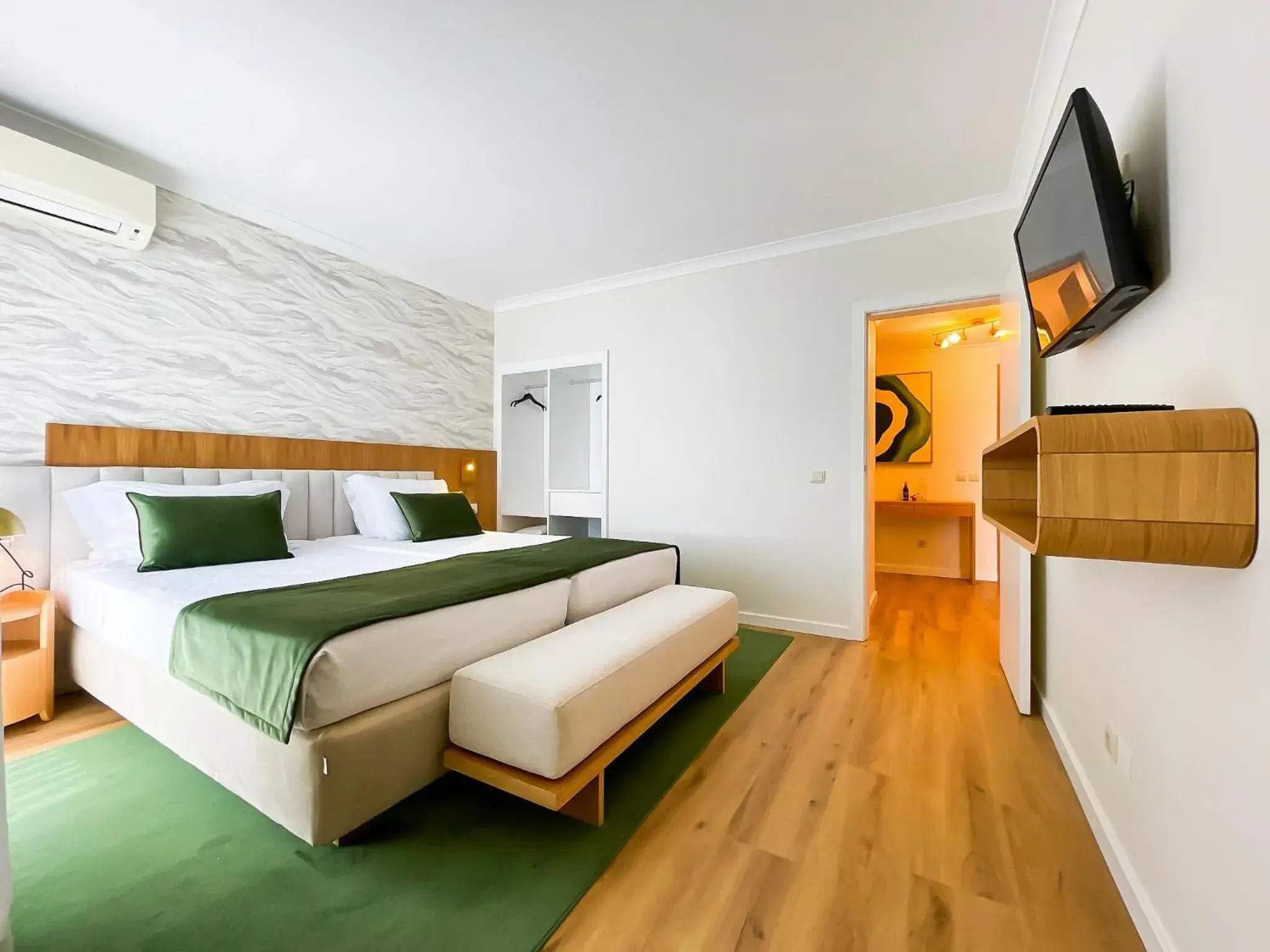 Bed in Santa Eulalia Hotel & Spa Bed in Santa Eulalia Hotel & Spa