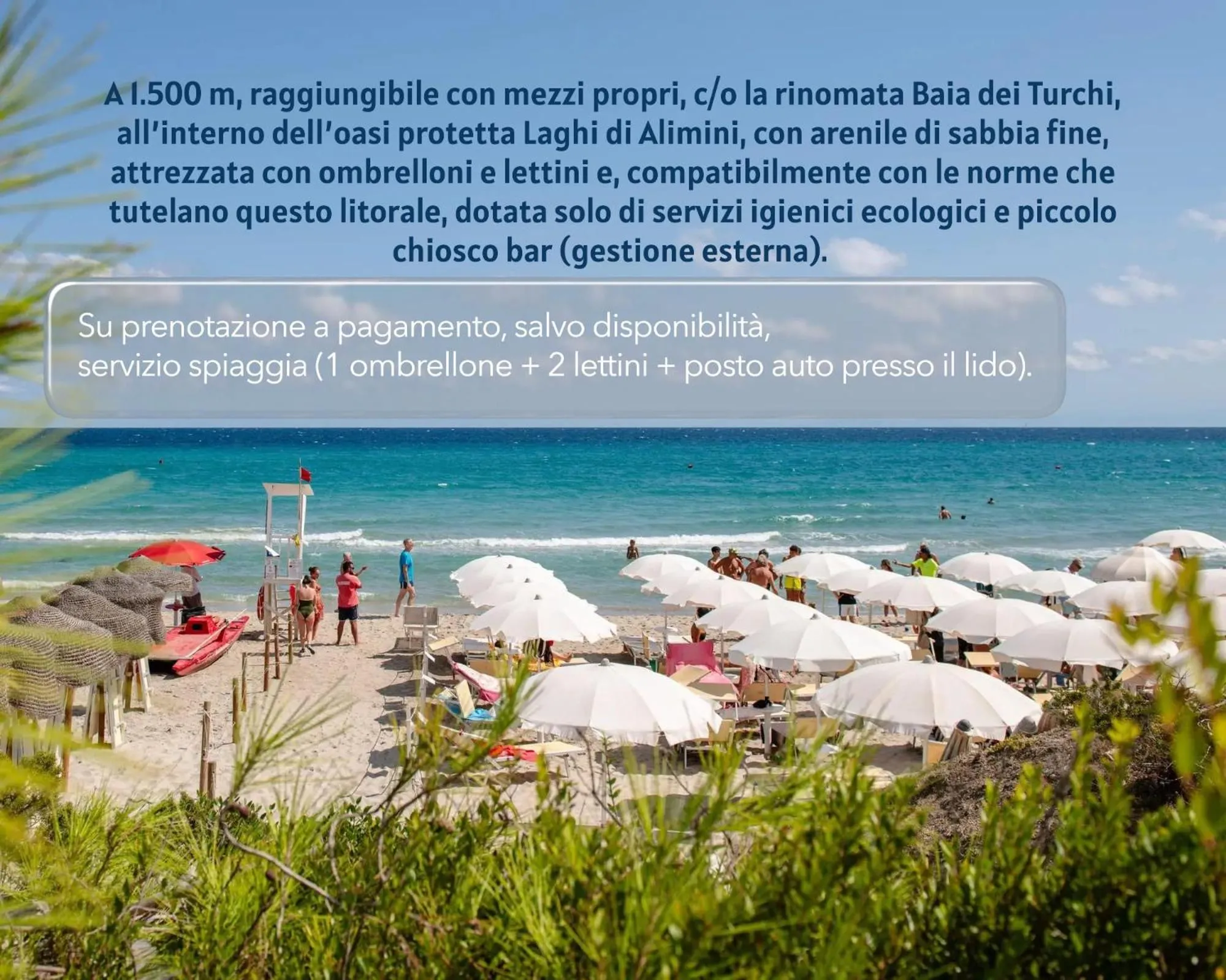 Beach in Baia Dei Turchi Resort