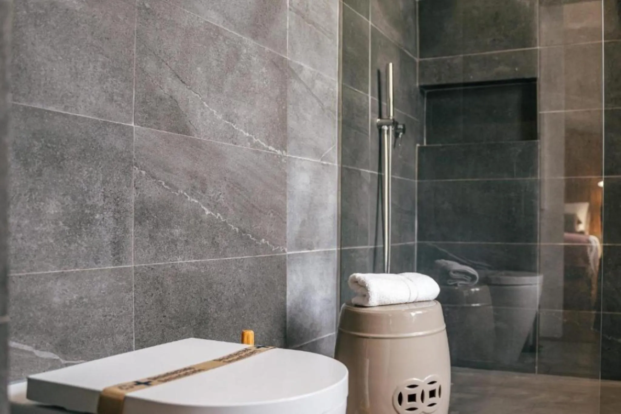 Bathroom in 19 Tile Ceramic Concept - by Unlock Hotels