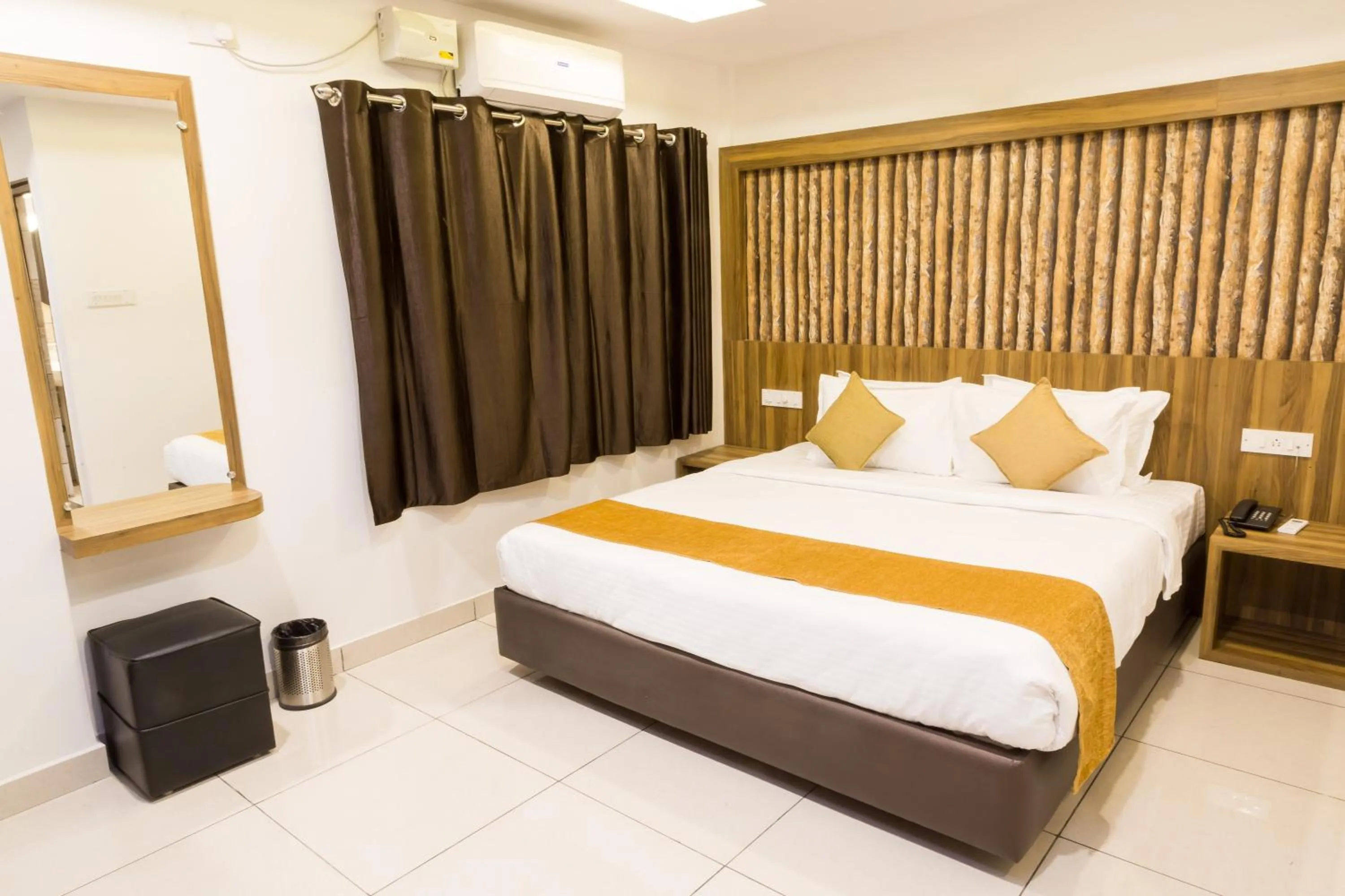 Bed in The Porch Inn Hotel & Service Apartments Near Nimhans Hospital