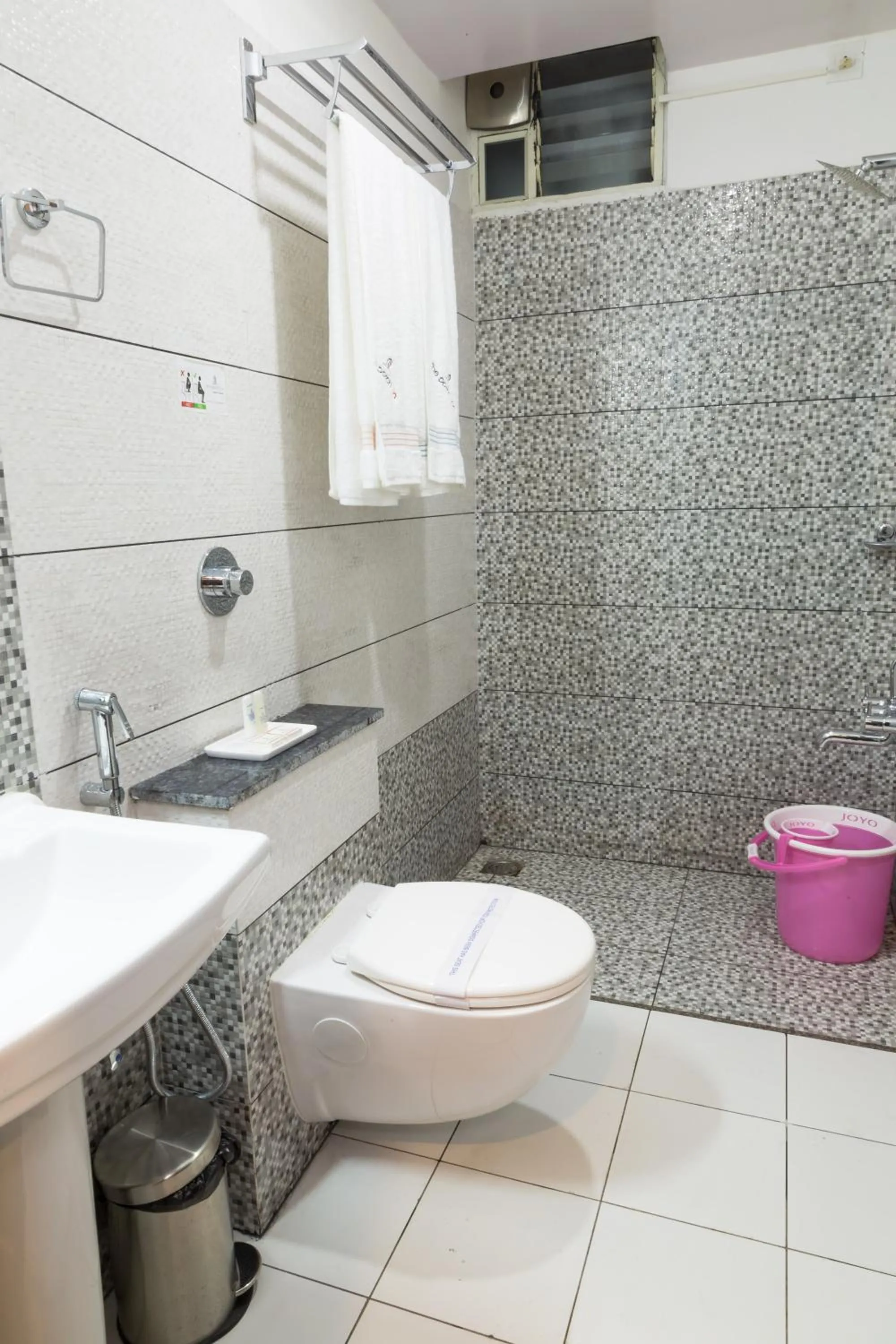 Bathroom in The Porch Inn Hotel & Service Apartments Near Nimhans Hospital