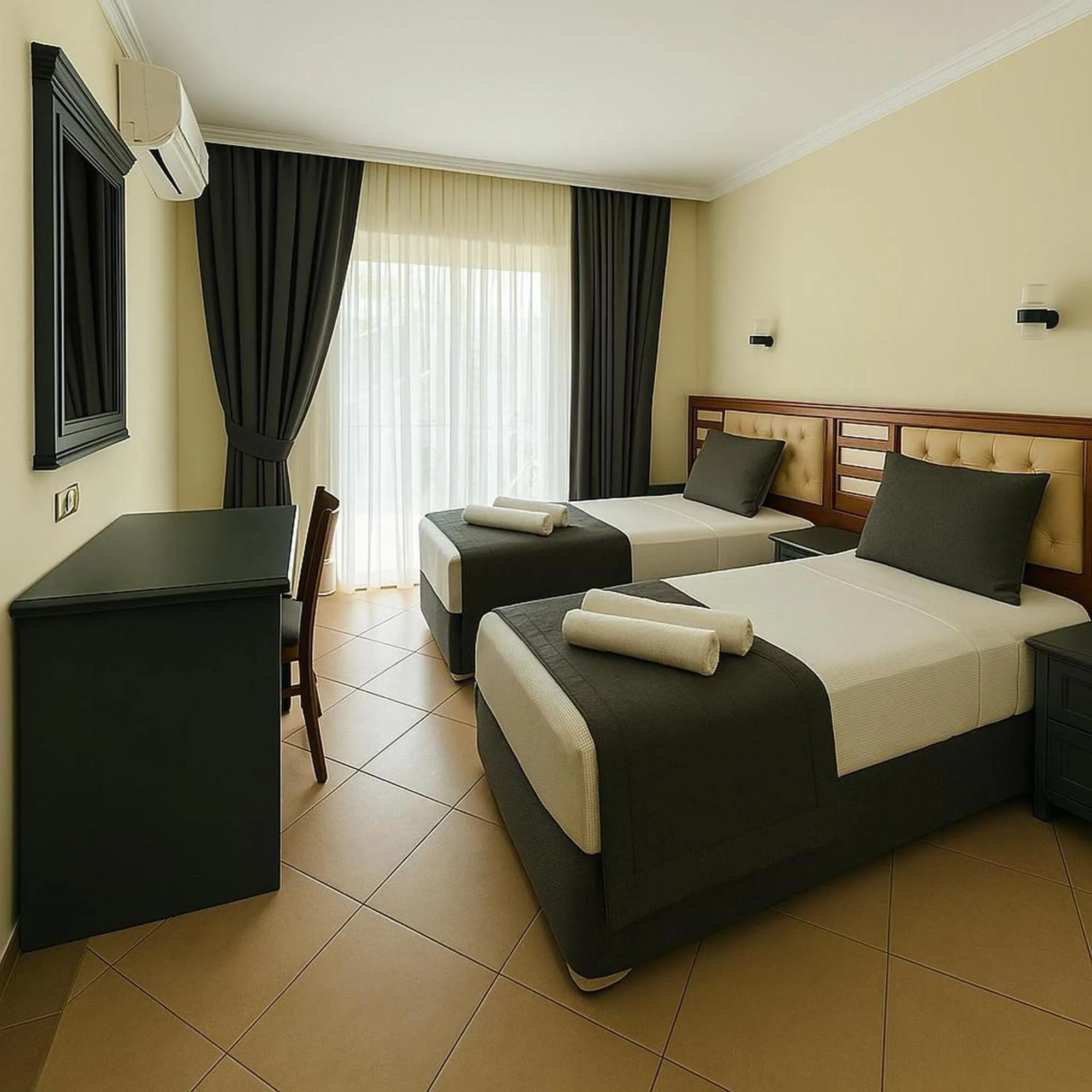 Bed in Club Karakas Apart Otel