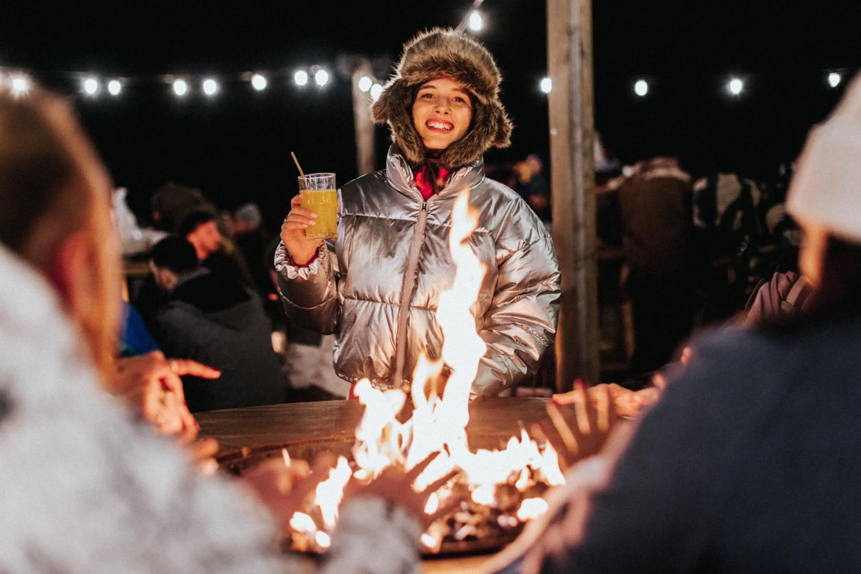 Patio in La Folie Douce Hotels Chamonix