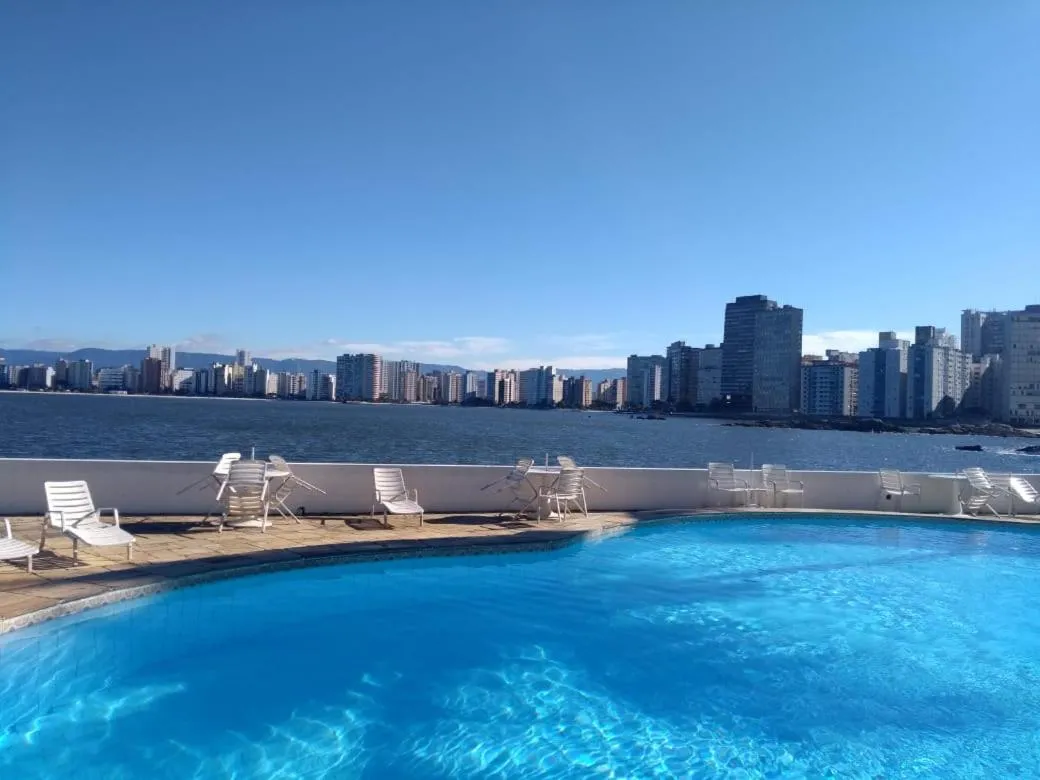 Pool view in Ilha Porchat Hotel