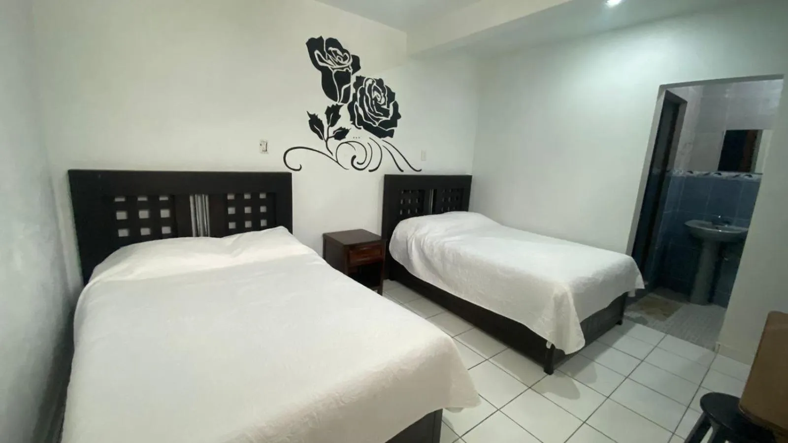 Bed in Hotel posada Juquila