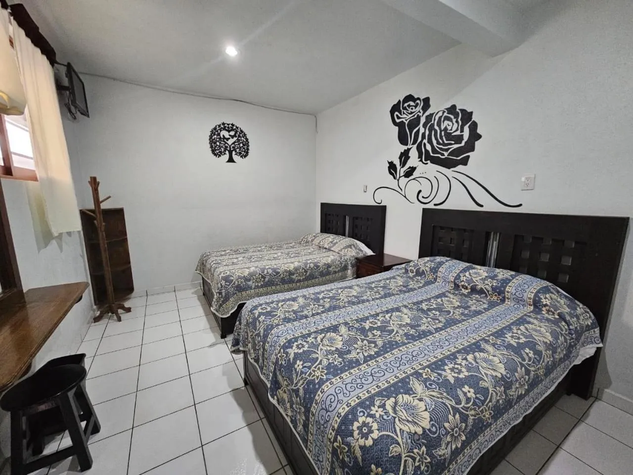 Bed in Hotel posada Juquila