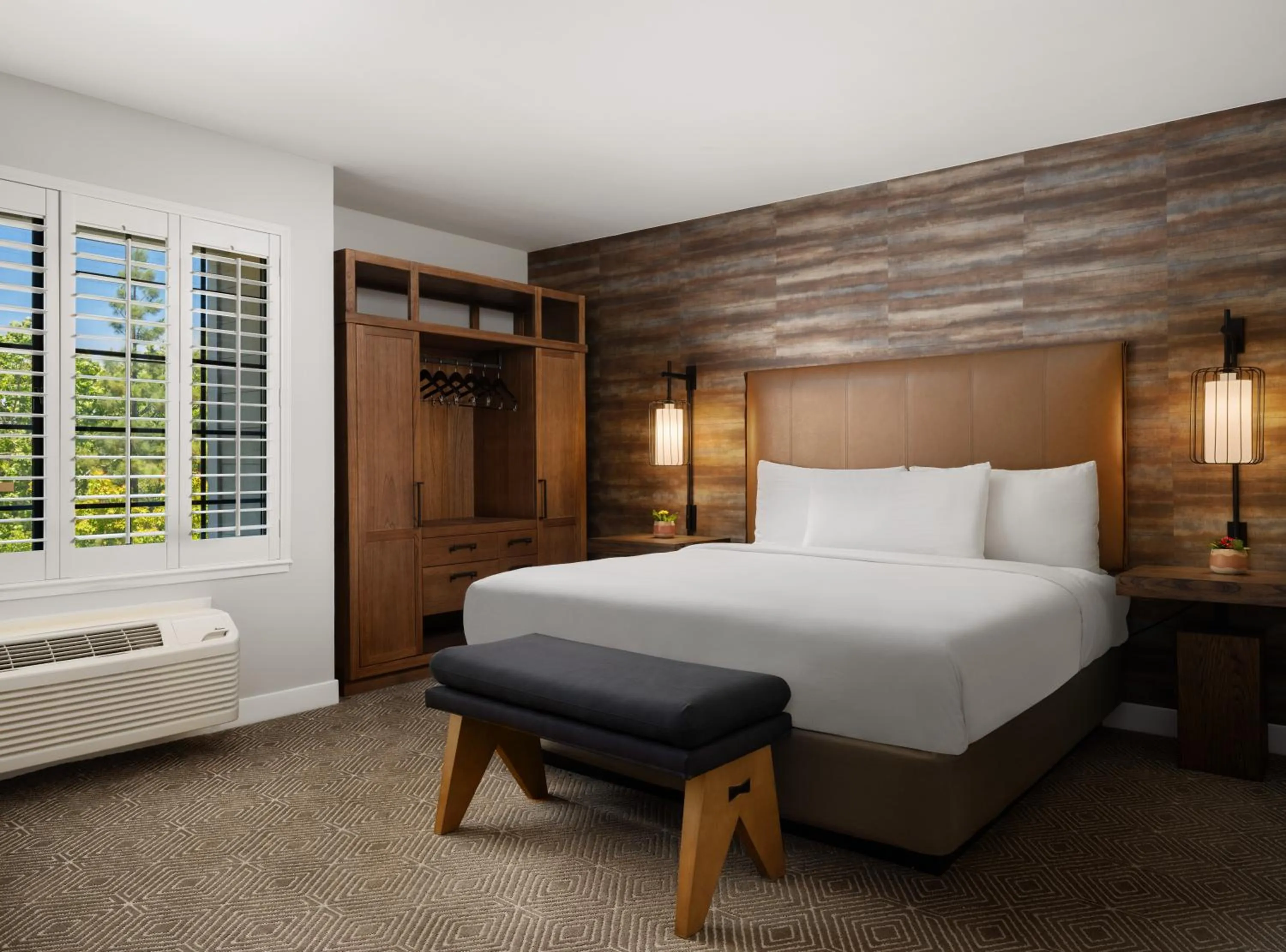 Bed in Napa Winery Inn