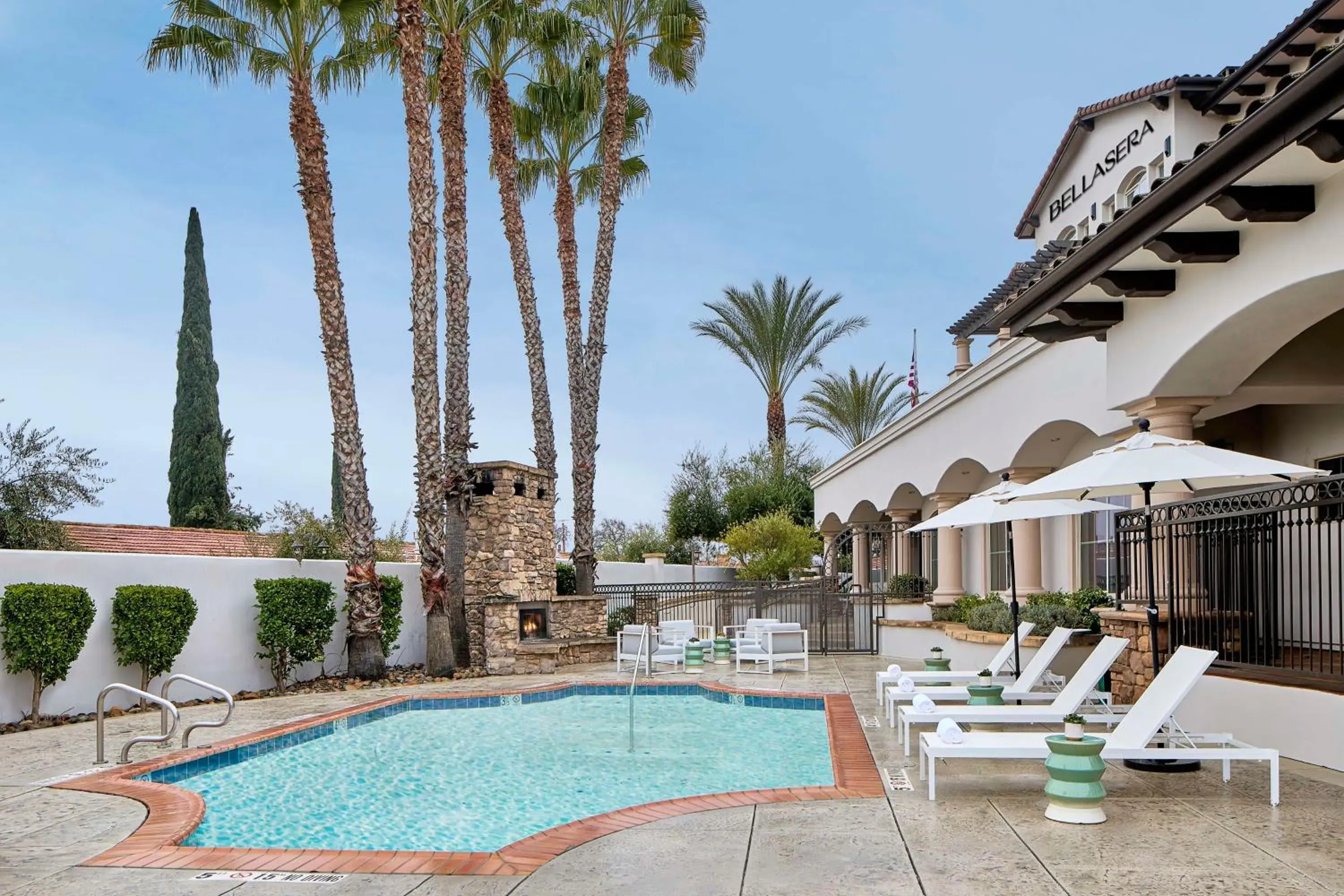 Pool view in Bellasera Hotel & Suites Paso Robles, Tapestry by Hilton Pool view in Bellasera Hotel & Suites Paso Robles, Tapestry by Hilton