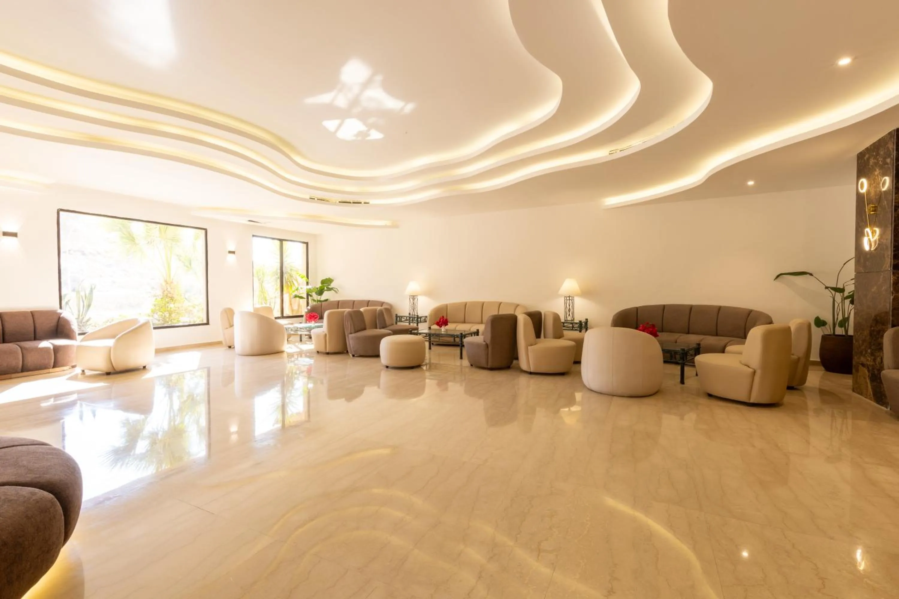 Lobby or reception in Petra Palace Hotel