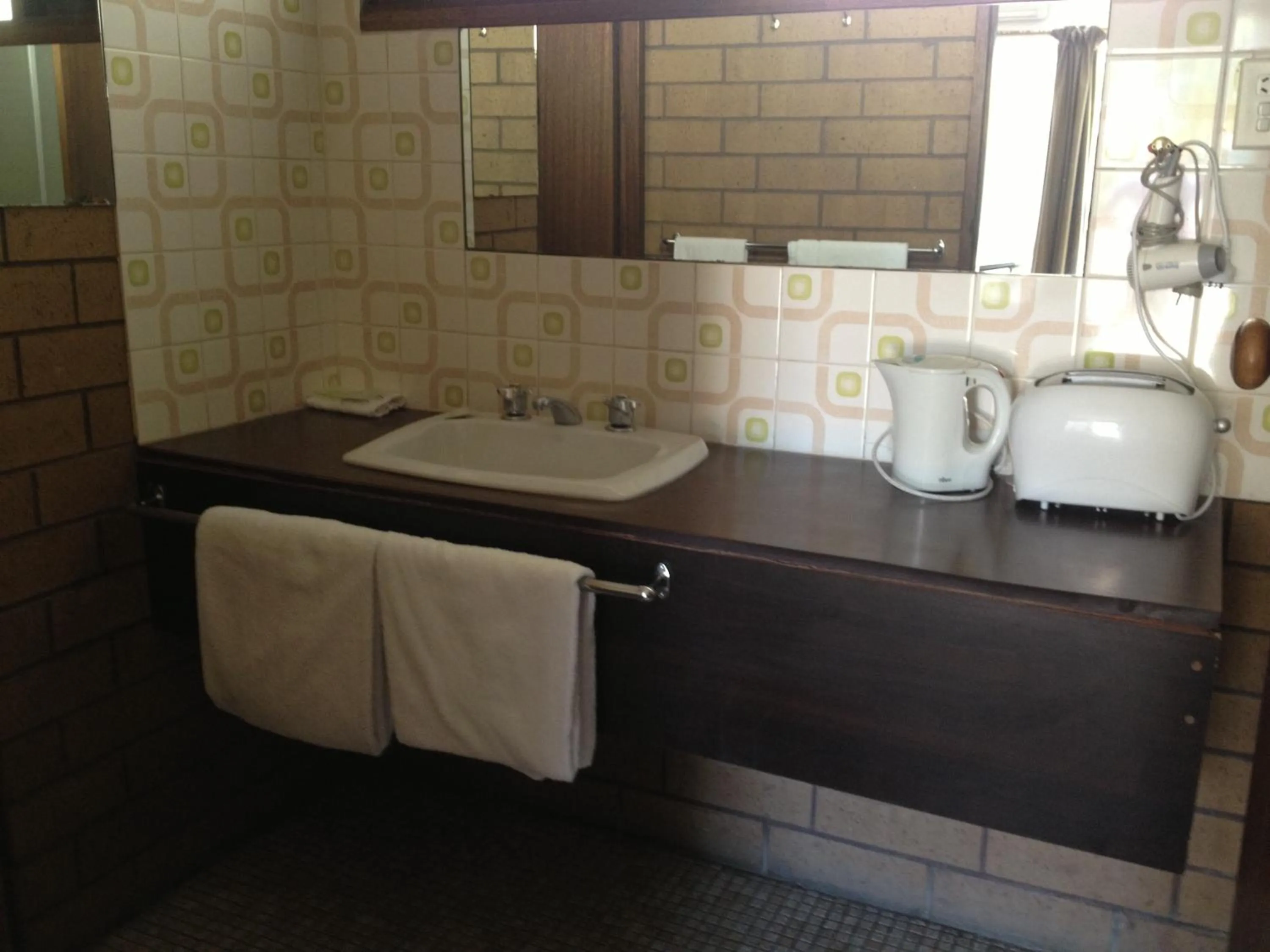 Bathroom in Rippleside Park Motor Inn
