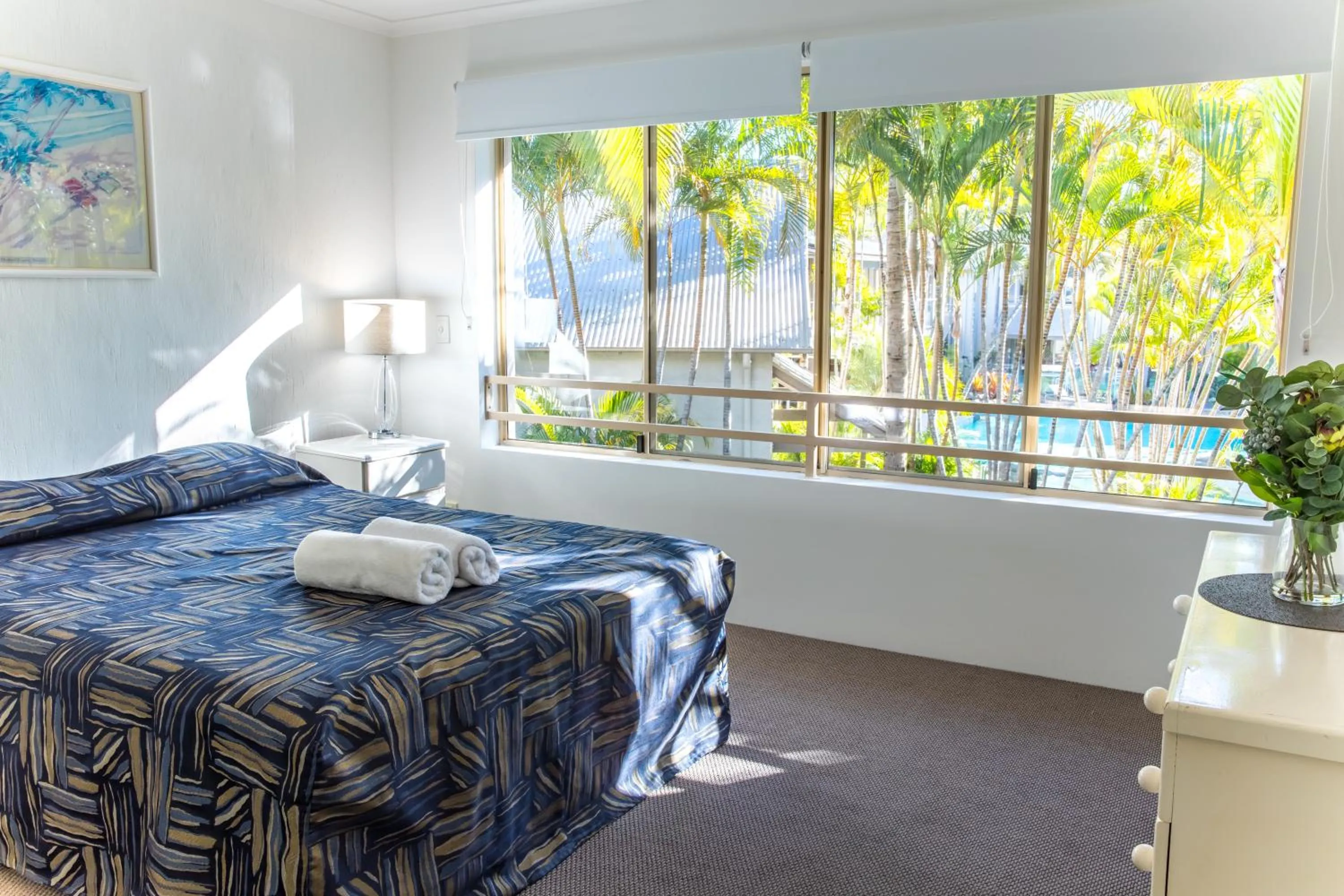 Bed in The Islander Noosa Resort