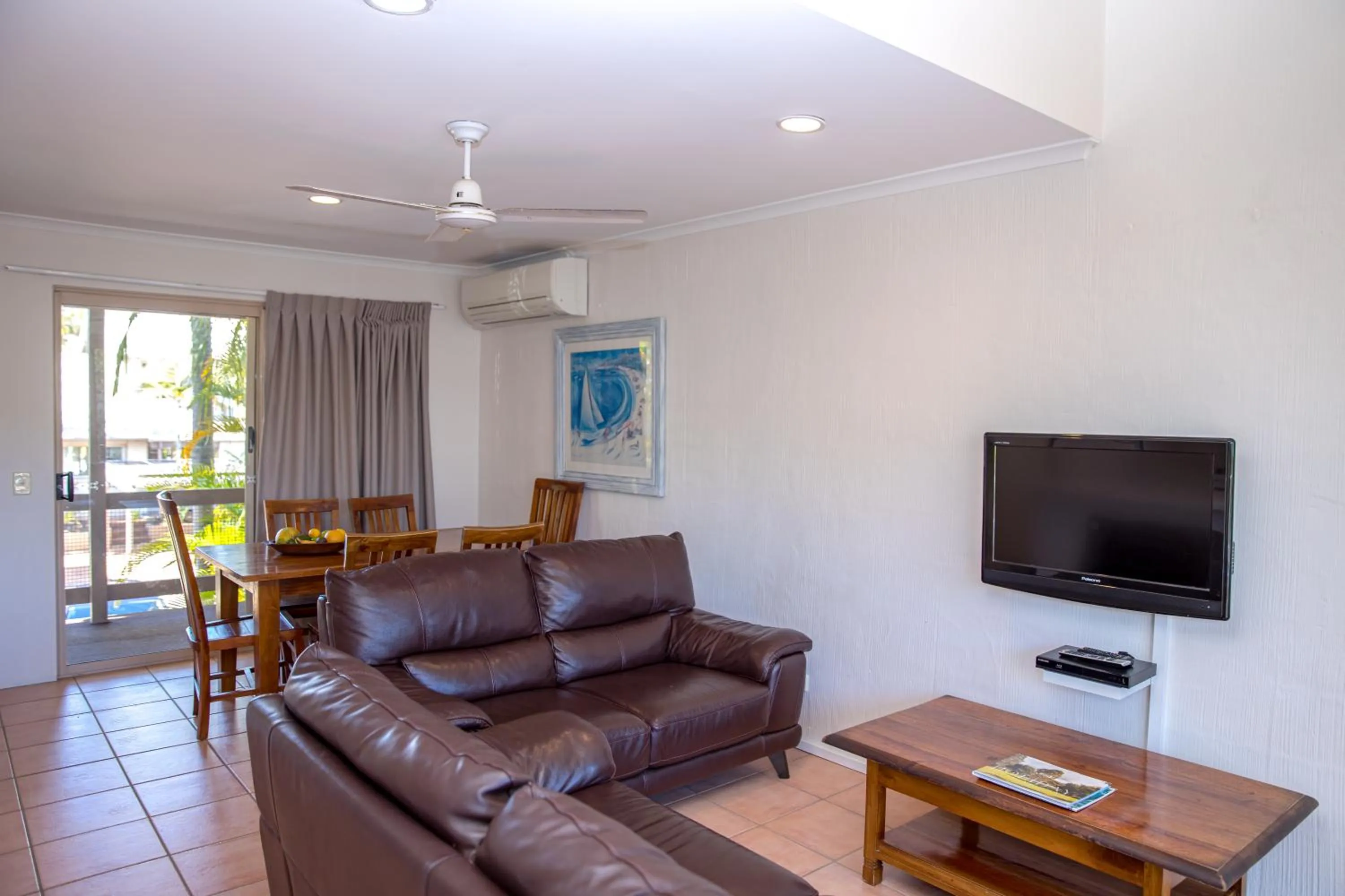 Patio in The Islander Noosa Resort