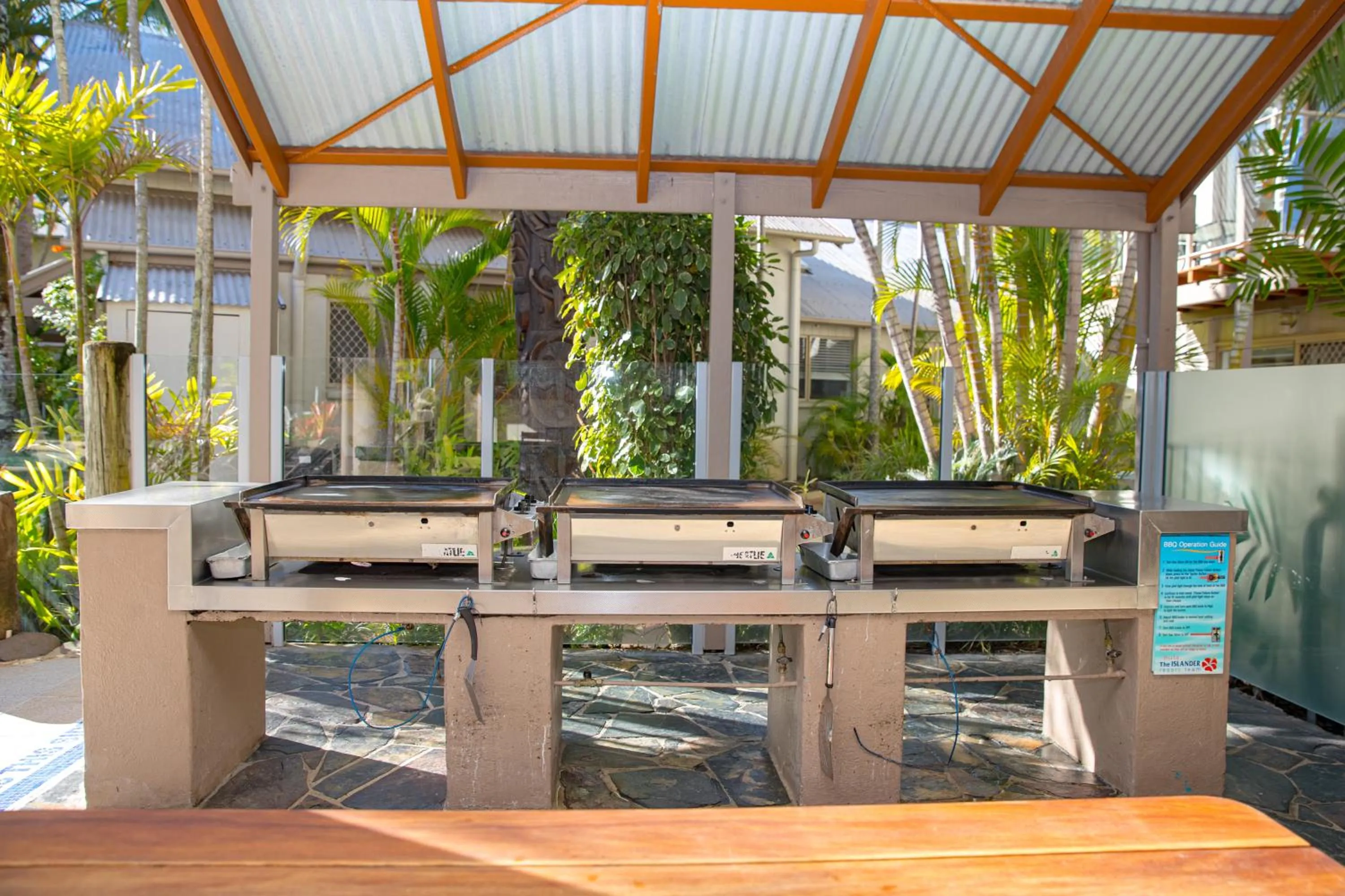 BBQ facilities in The Islander Noosa Resort