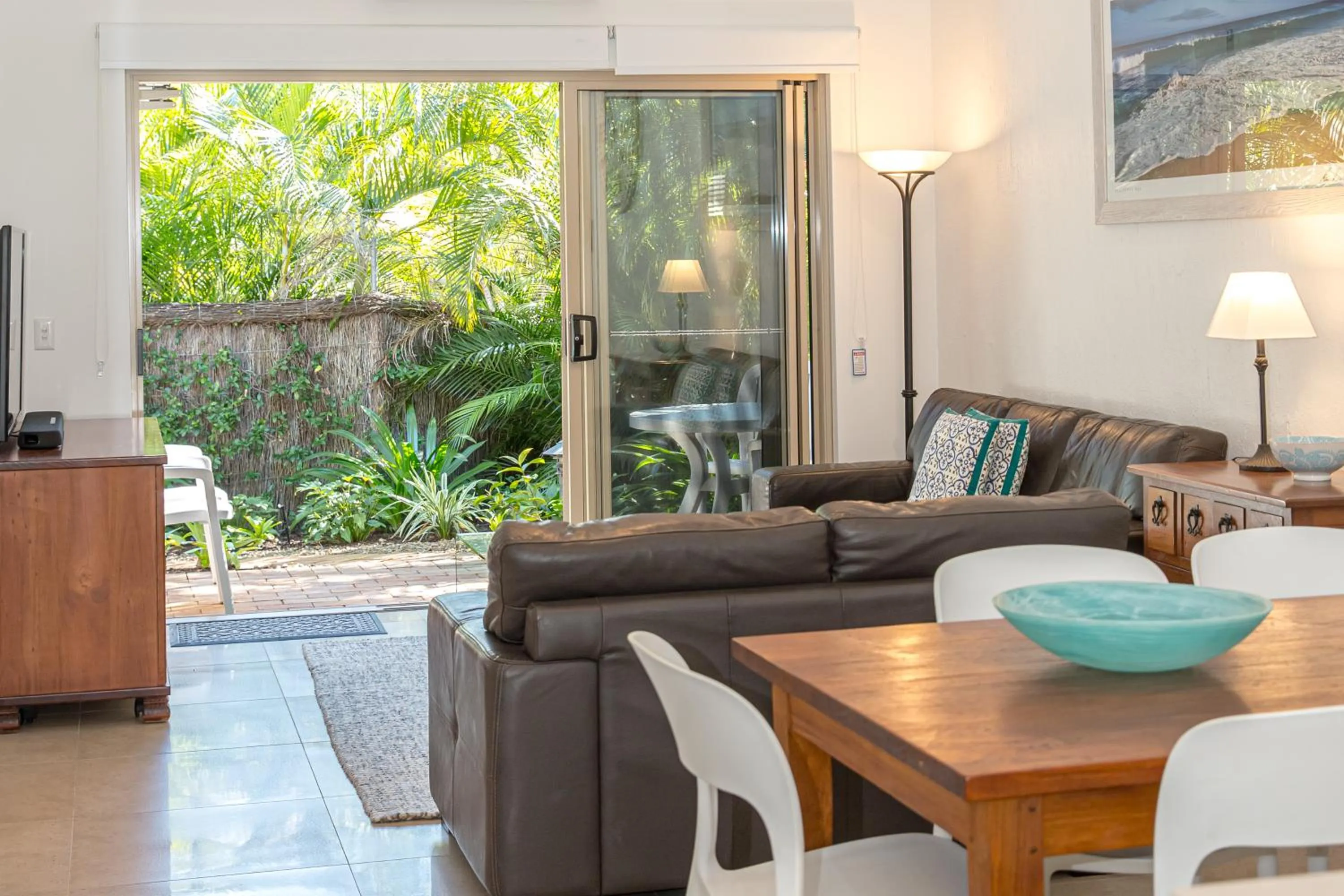 Patio in The Islander Noosa Resort
