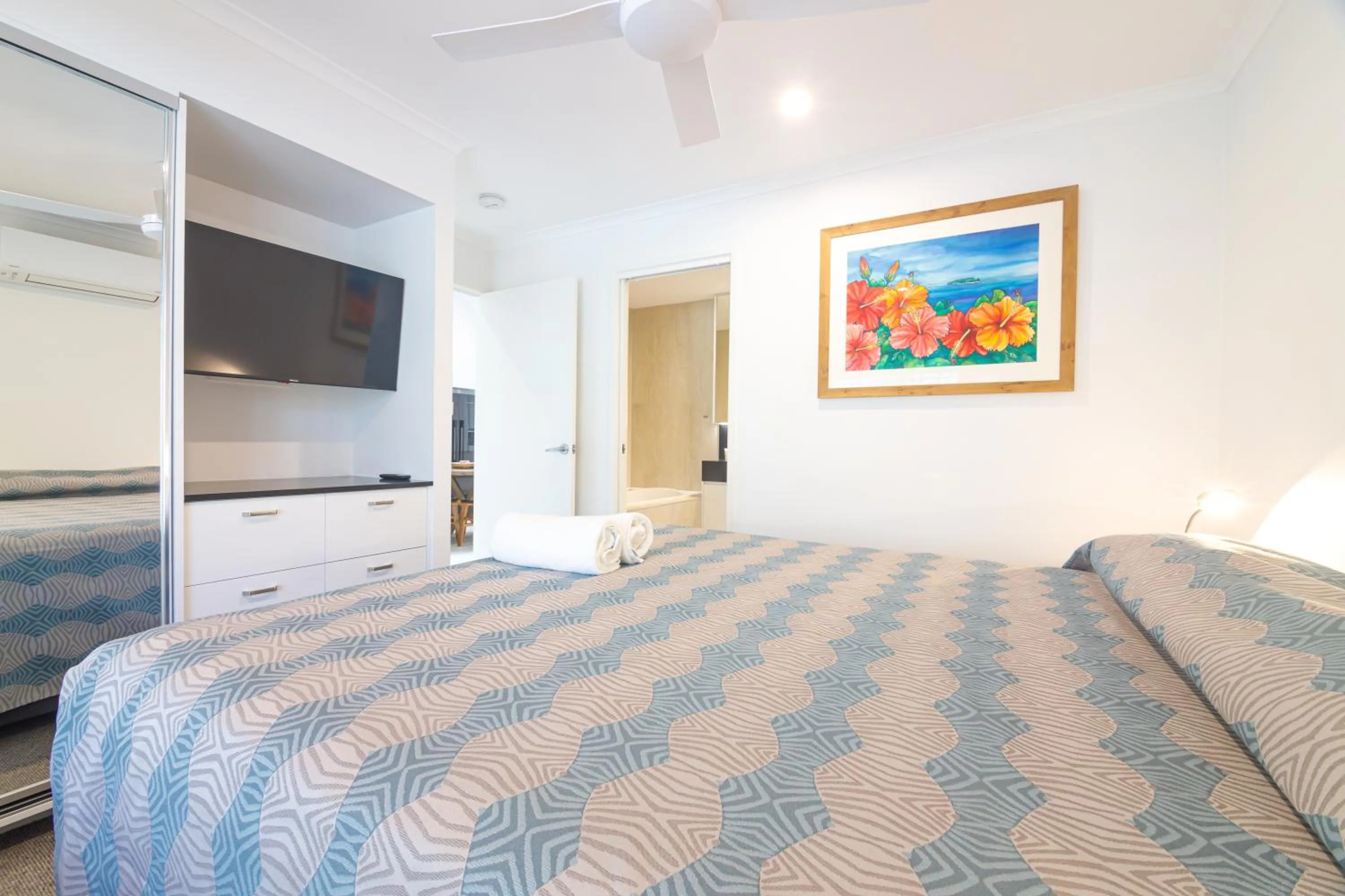 Bed in The Islander Noosa Resort