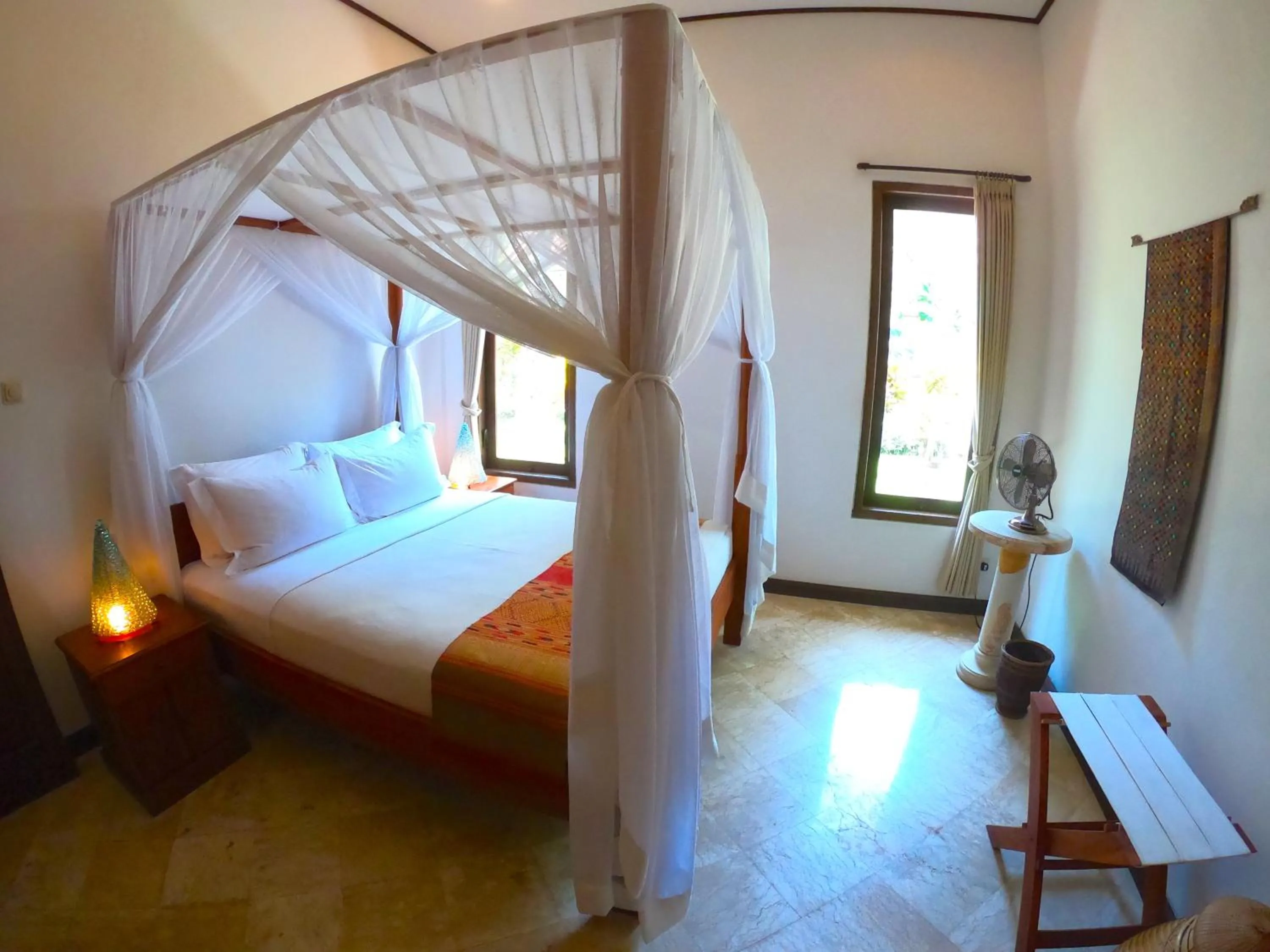 Bed in Agung Bali Nirwana Villas and Spa