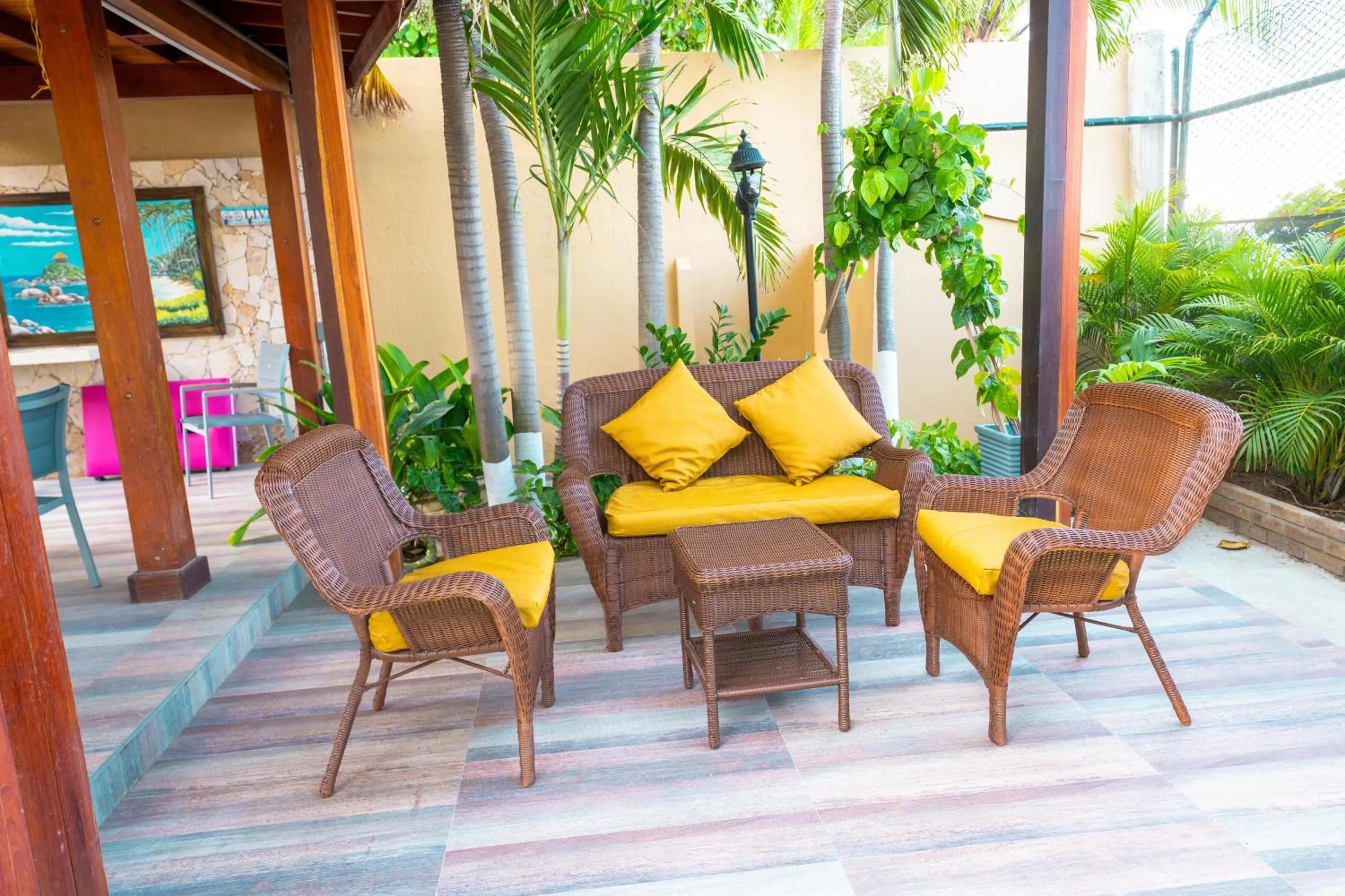 Patio in Casa Verano Beach Hotel - Adults Only