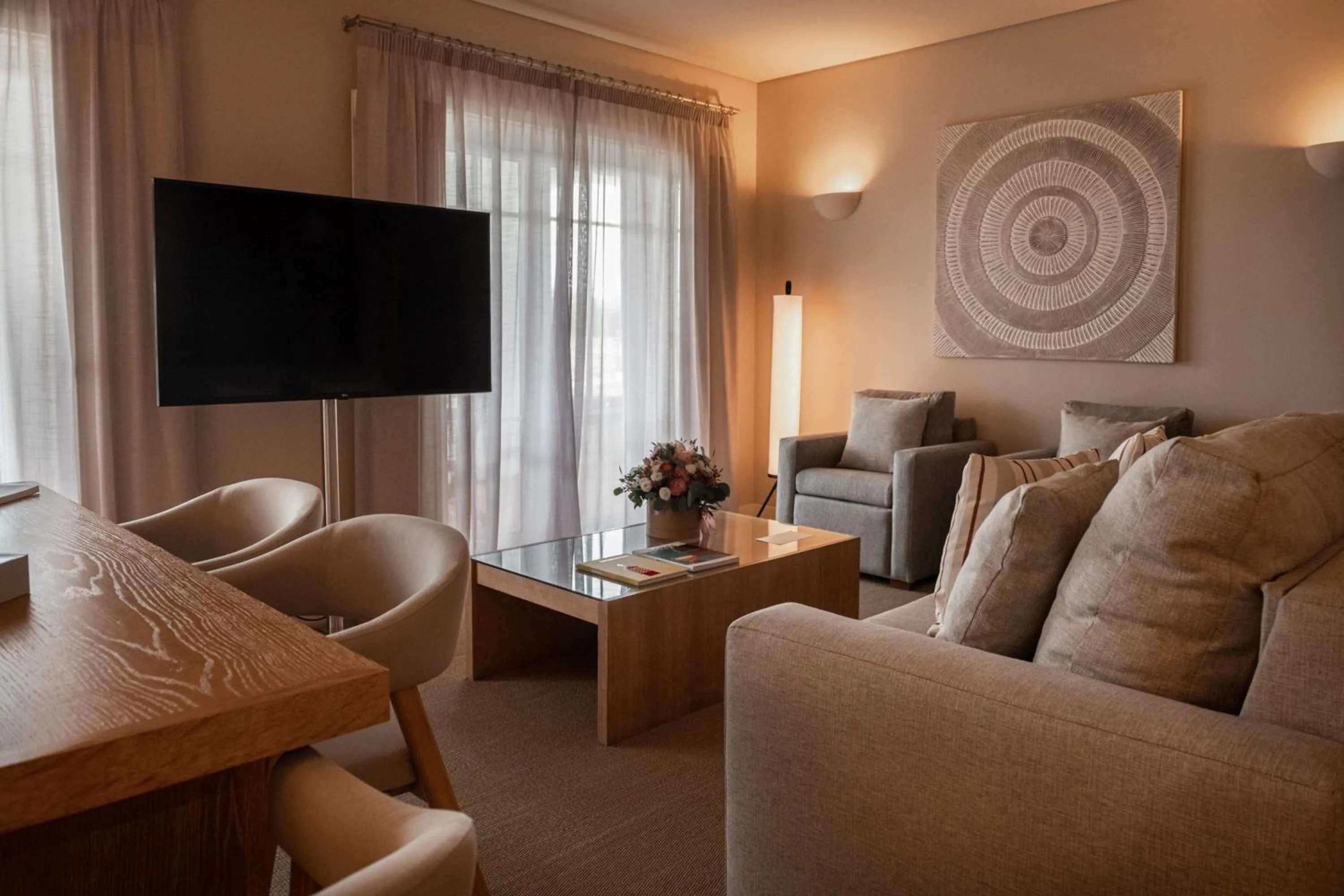 Living room in Domes Lake Algarve, Autograph Collection