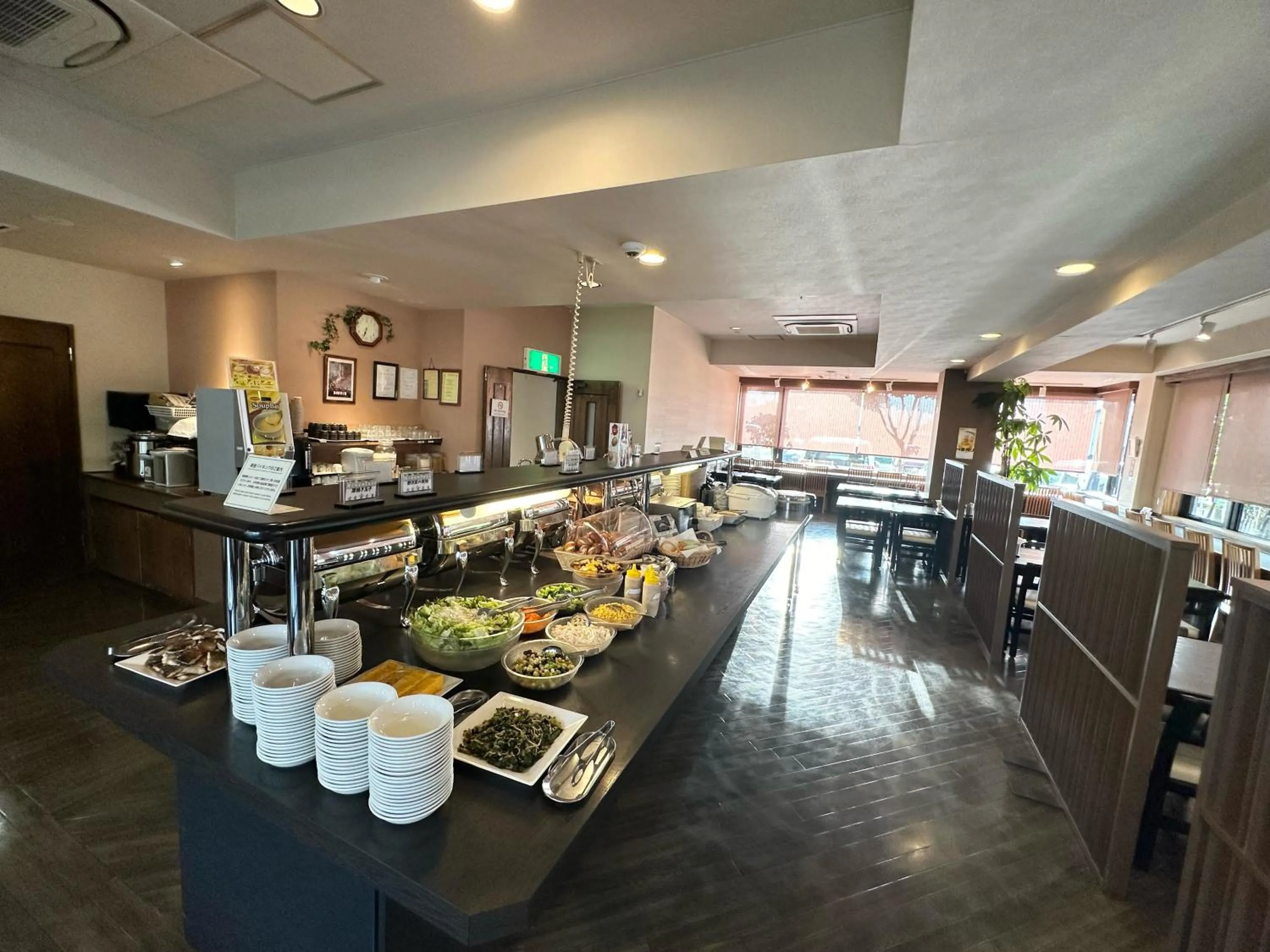 Breakfast in Hotel Route-Inn Iida