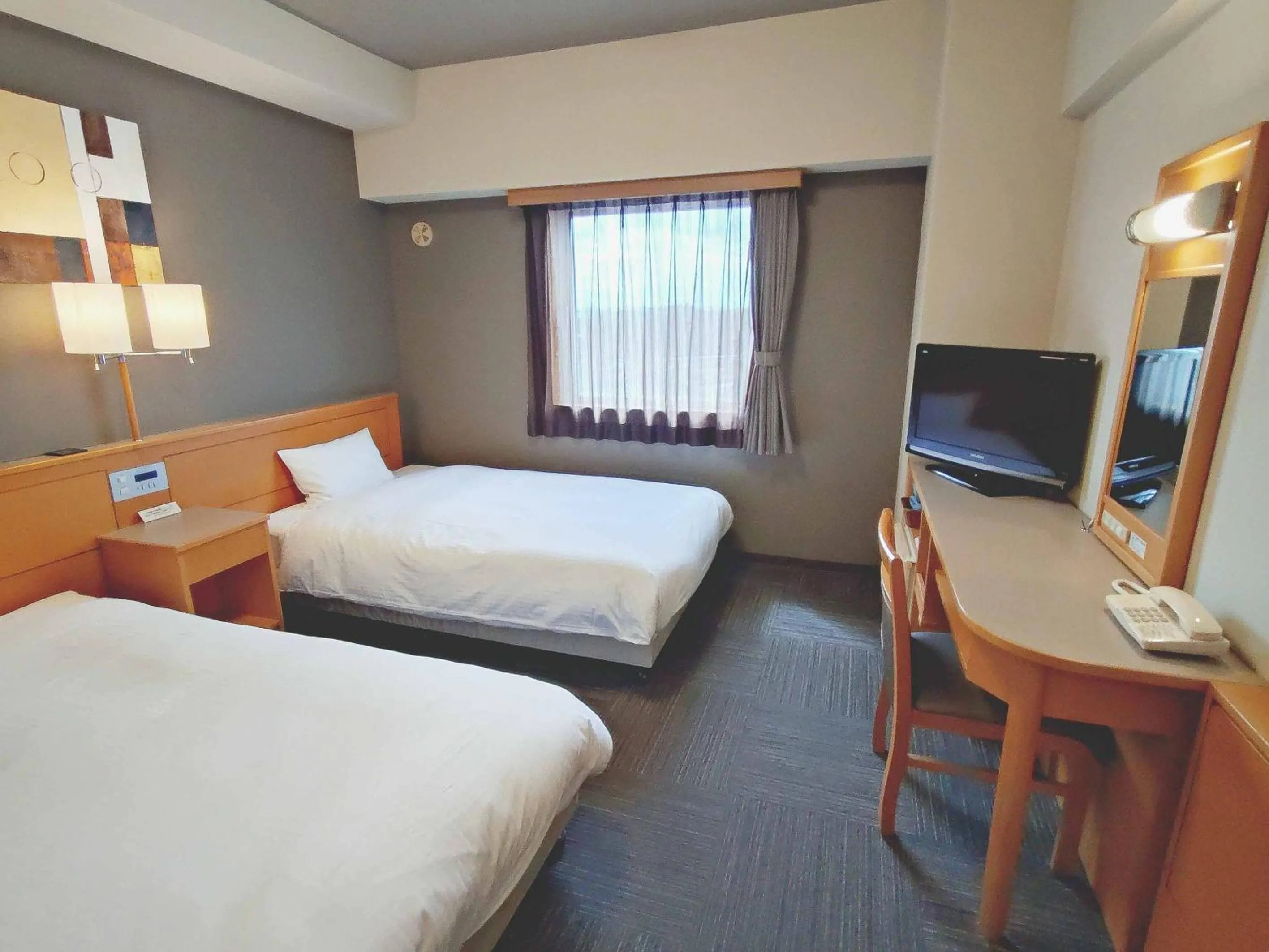 Photo of the whole room, Bed in Hotel Route-Inn Toyokawa Inter