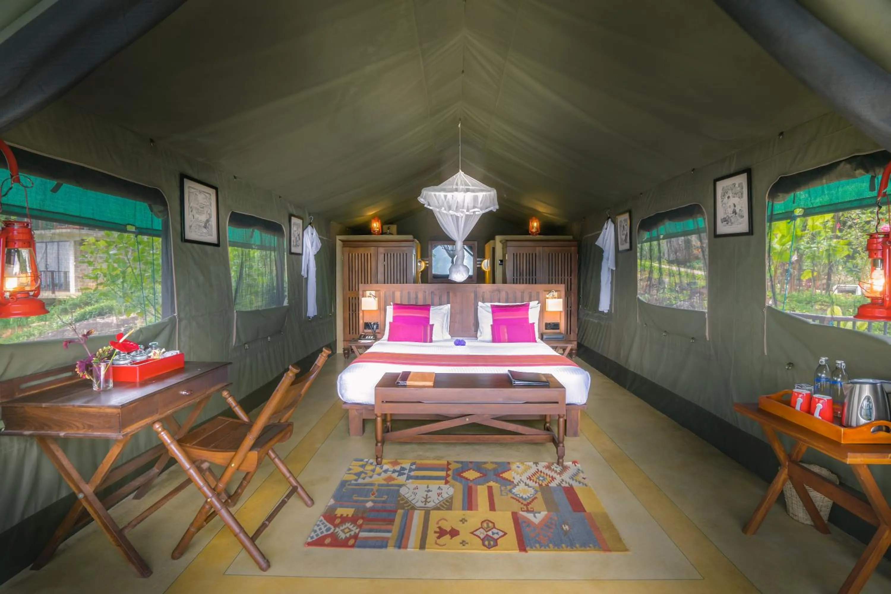 Bed in Madulkelle Tea and Eco Lodge