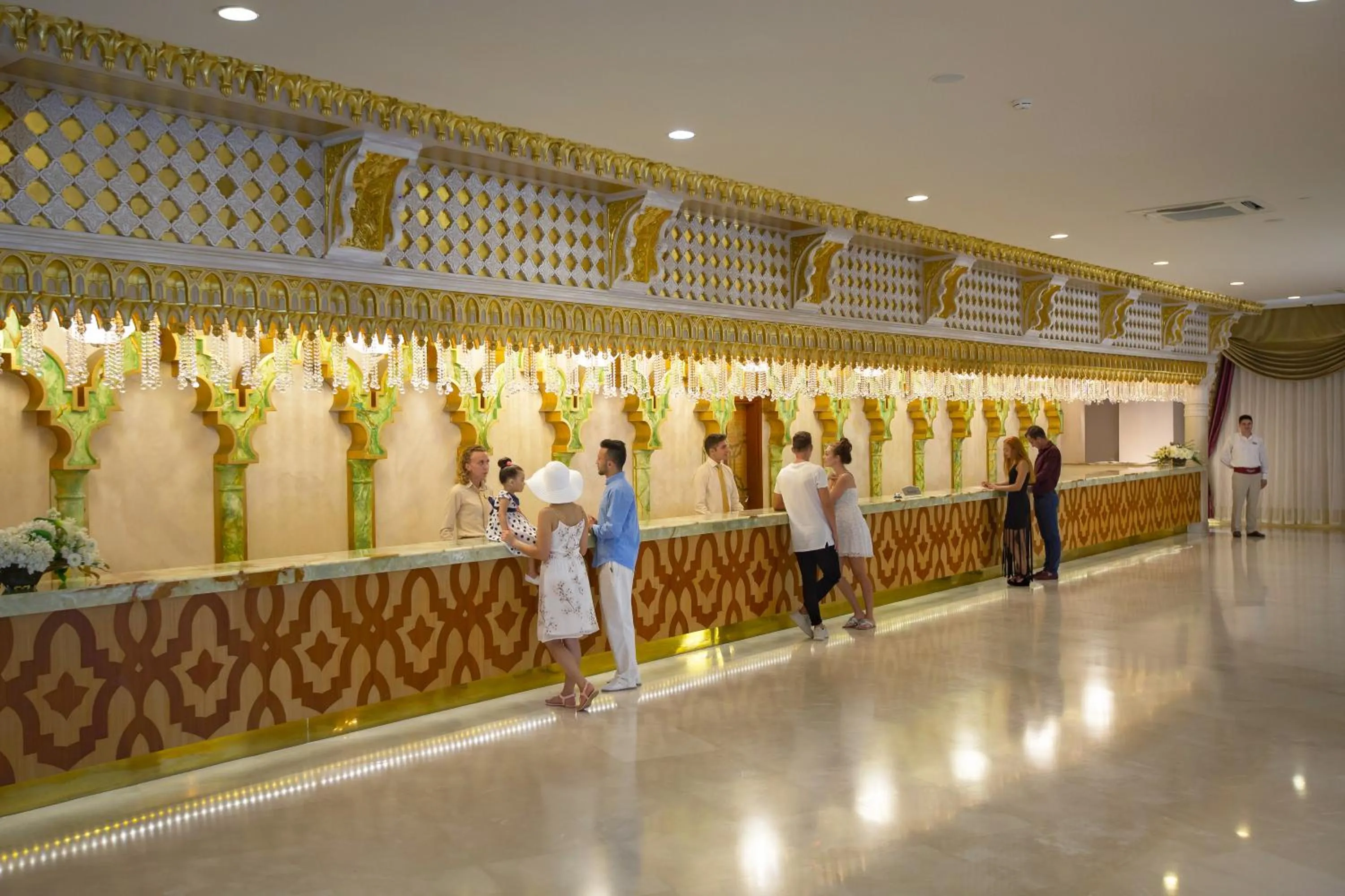Lobby or reception in Royal Alhambra Palace