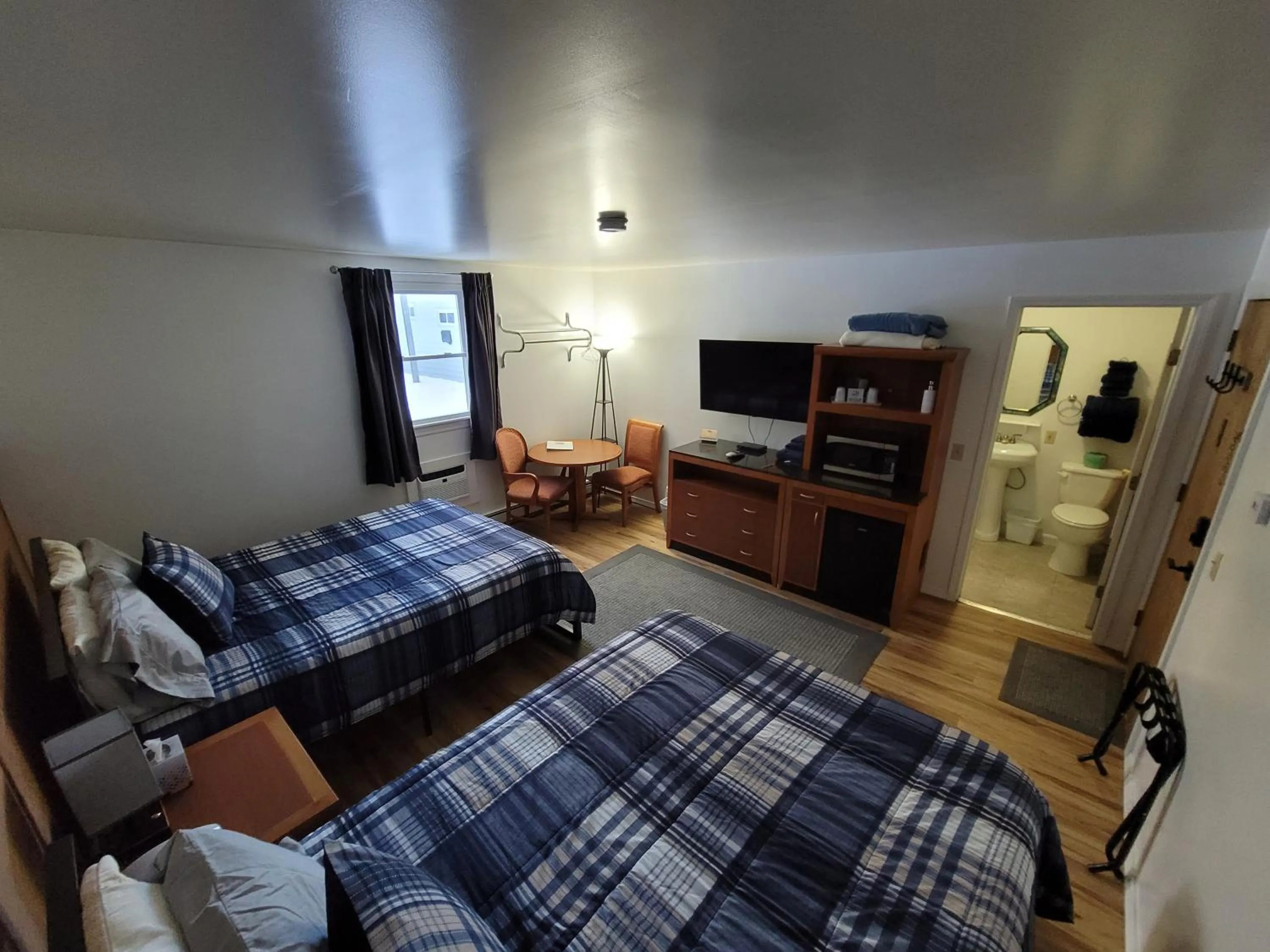 Bed in West Bethel Motel