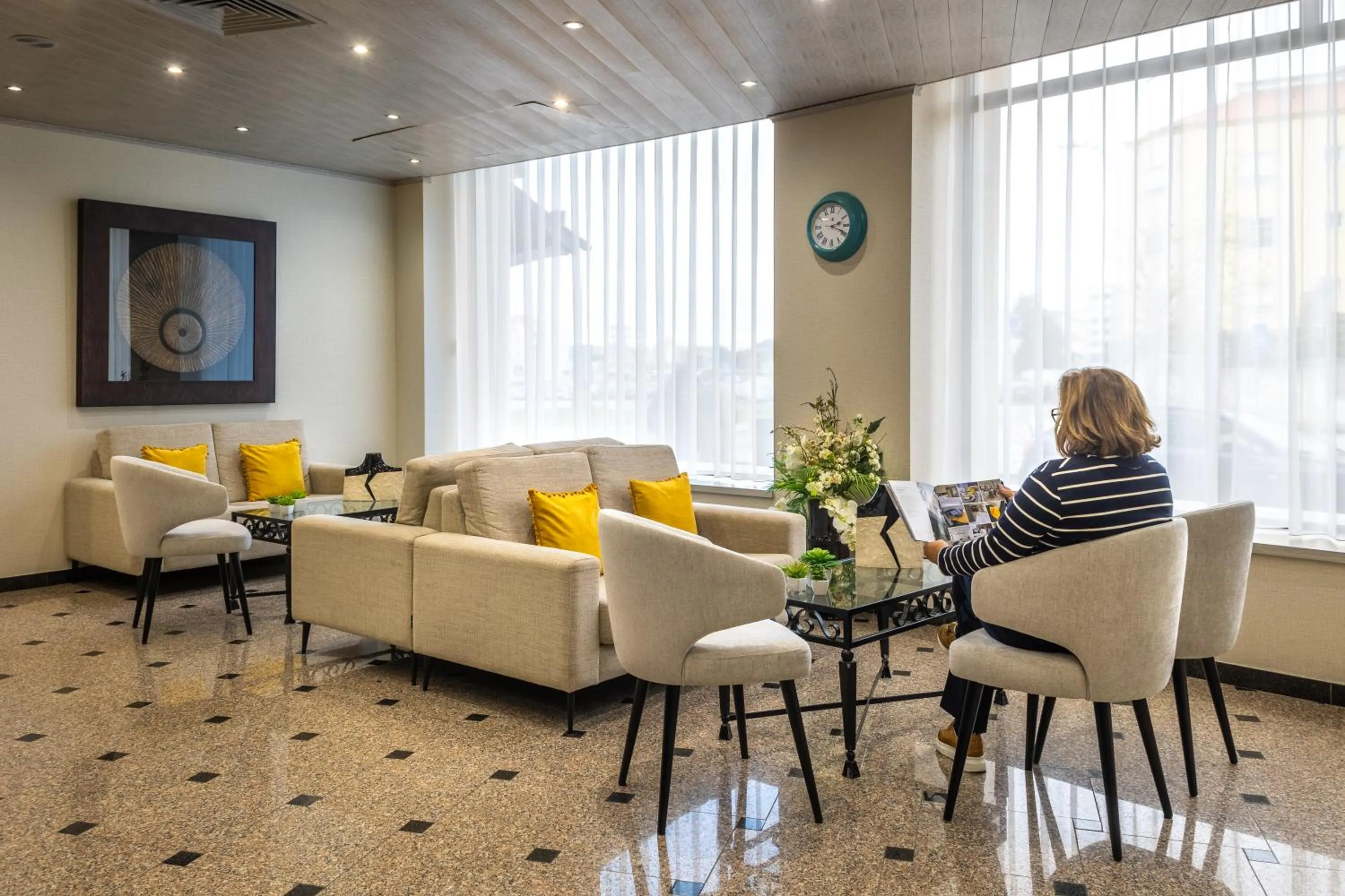Lobby or reception in Hotel Cristal Caldas