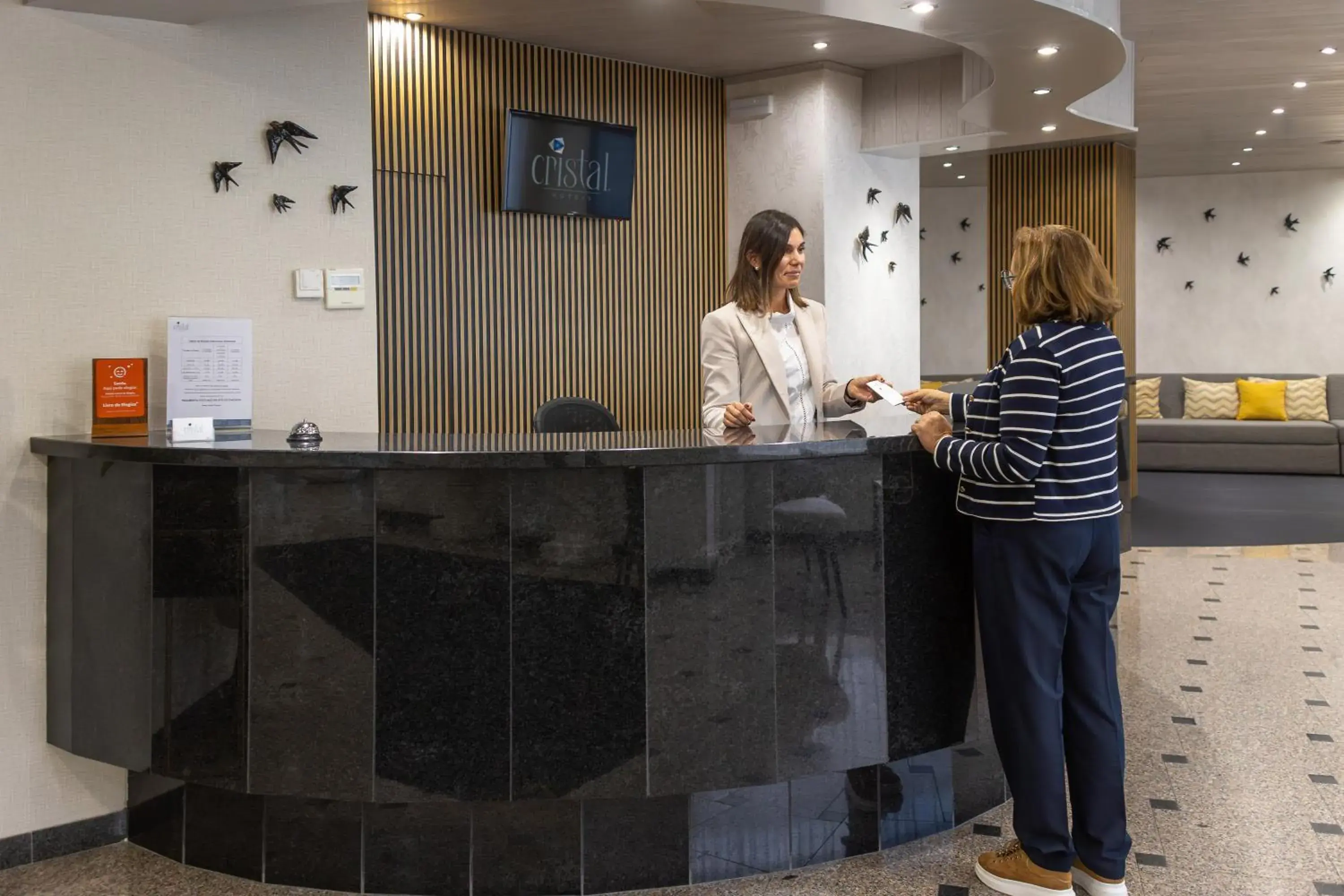 Lobby or reception in Hotel Cristal Caldas Lobby or reception in Hotel Cristal Caldas