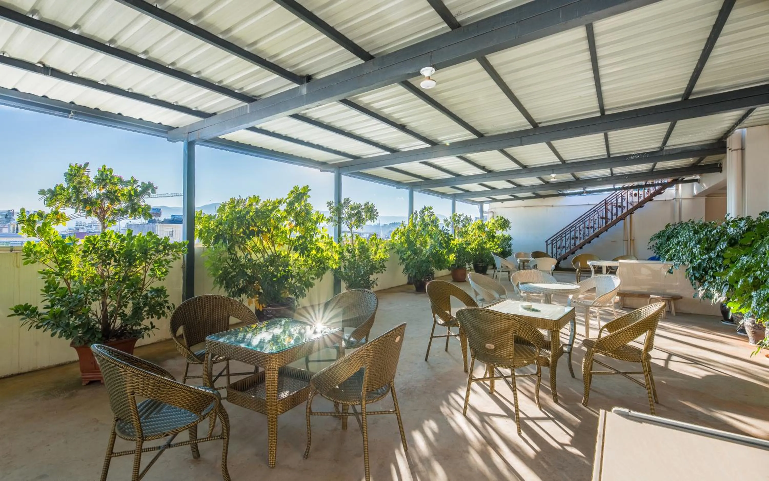 Balcony/Terrace in Binchuan Shuang Long Hotel