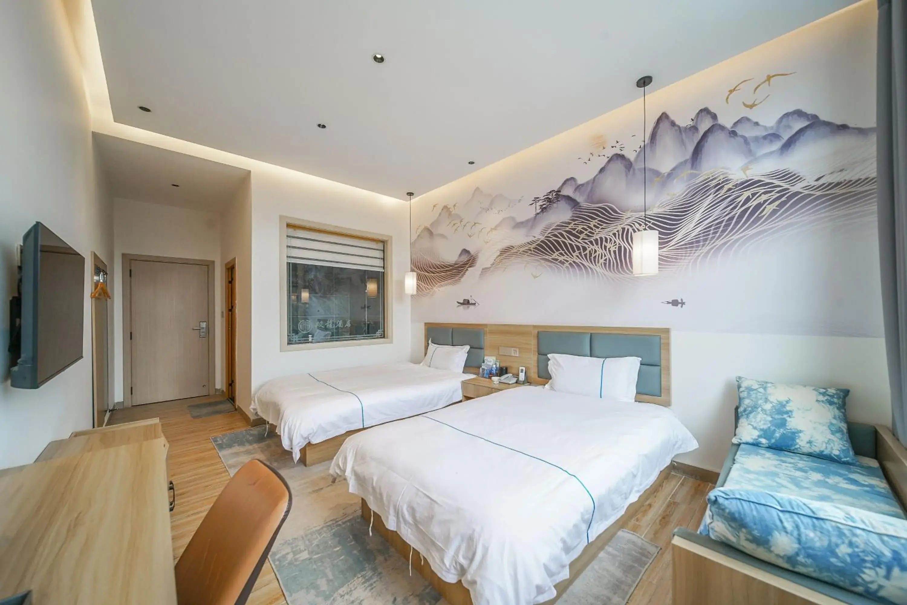 Superior Double or Twin Room in Binchuan Shuang Long Hotel Superior Double or Twin Room in Binchuan Shuang Long Hotel