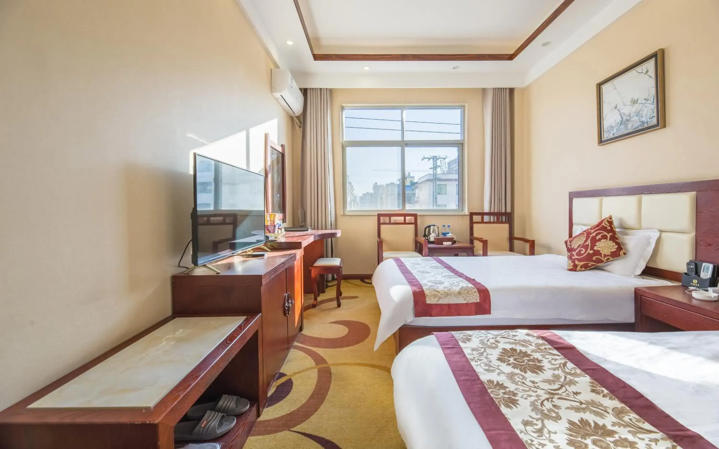Executive Twin Room in Binchuan Shuang Long Hotel Executive Twin Room in Binchuan Shuang Long Hotel