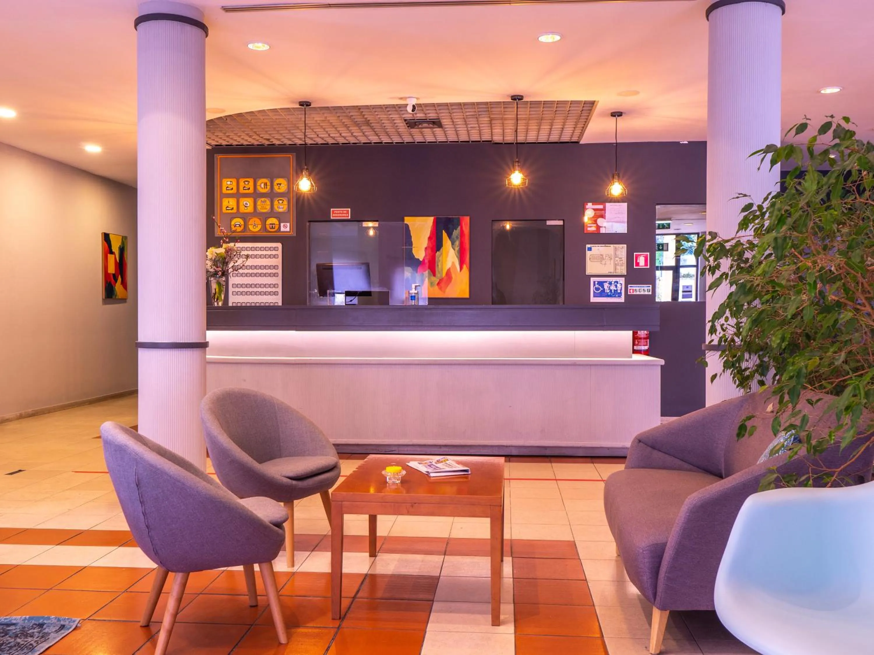 Lobby or reception in Flag Hotel Braga