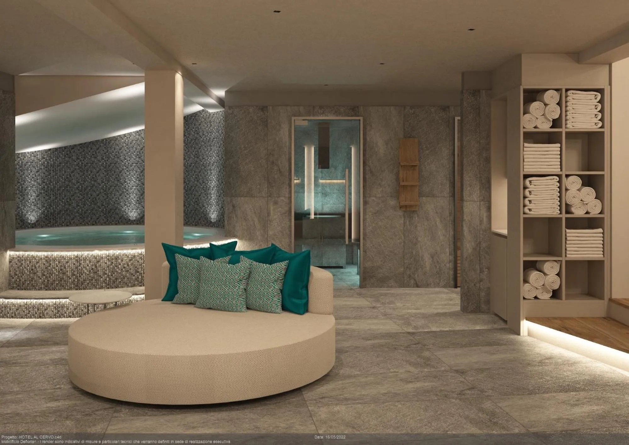 Spa and wellness centre/facilities in Hotel Al Cervo