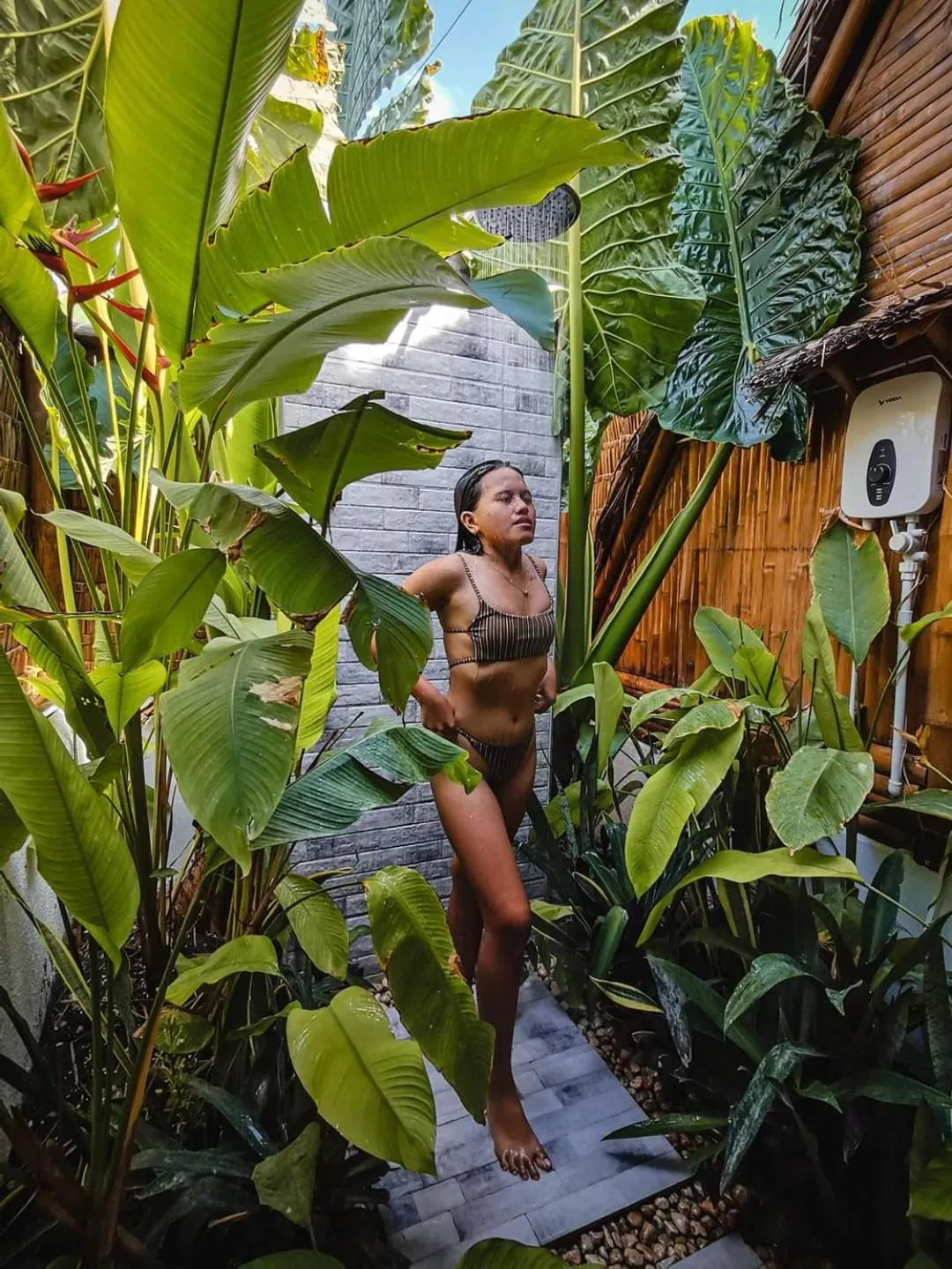 Shower in Tongo Hill Cottages