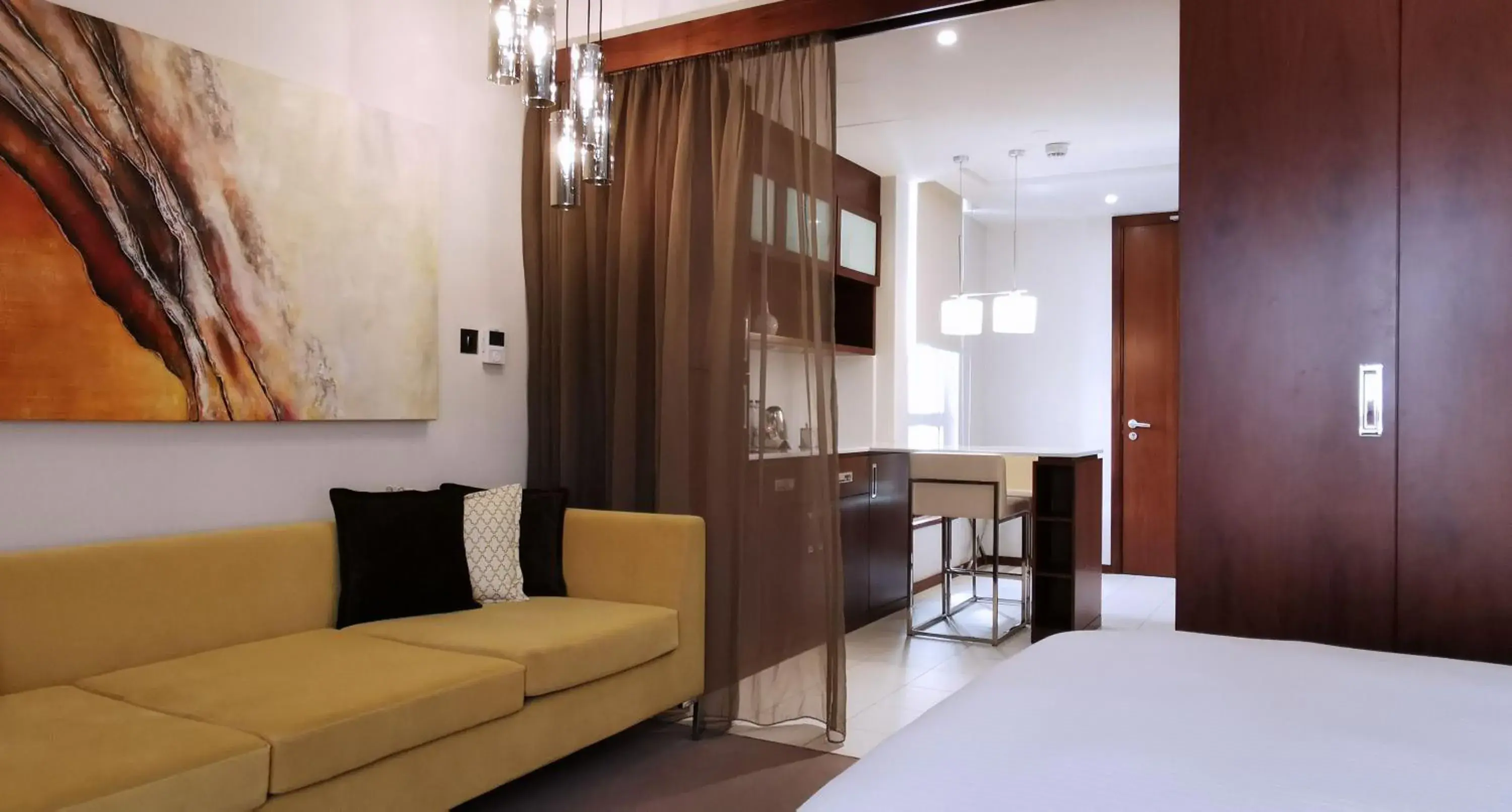 Dining area, Bed in Centro Olaya by Rotana Dining area, Bed in Centro Olaya by Rotana