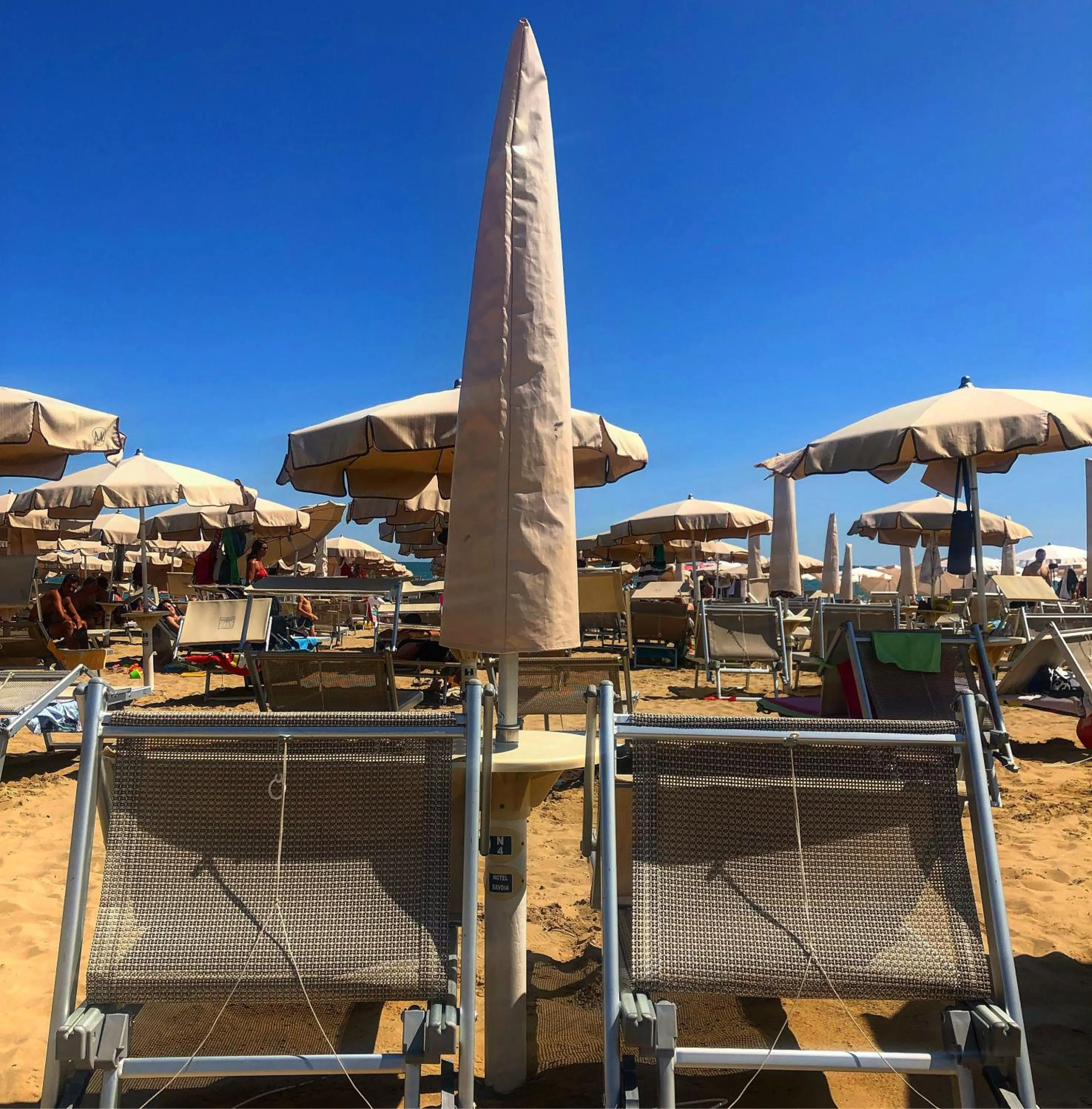 Beach in Hotel Savoia