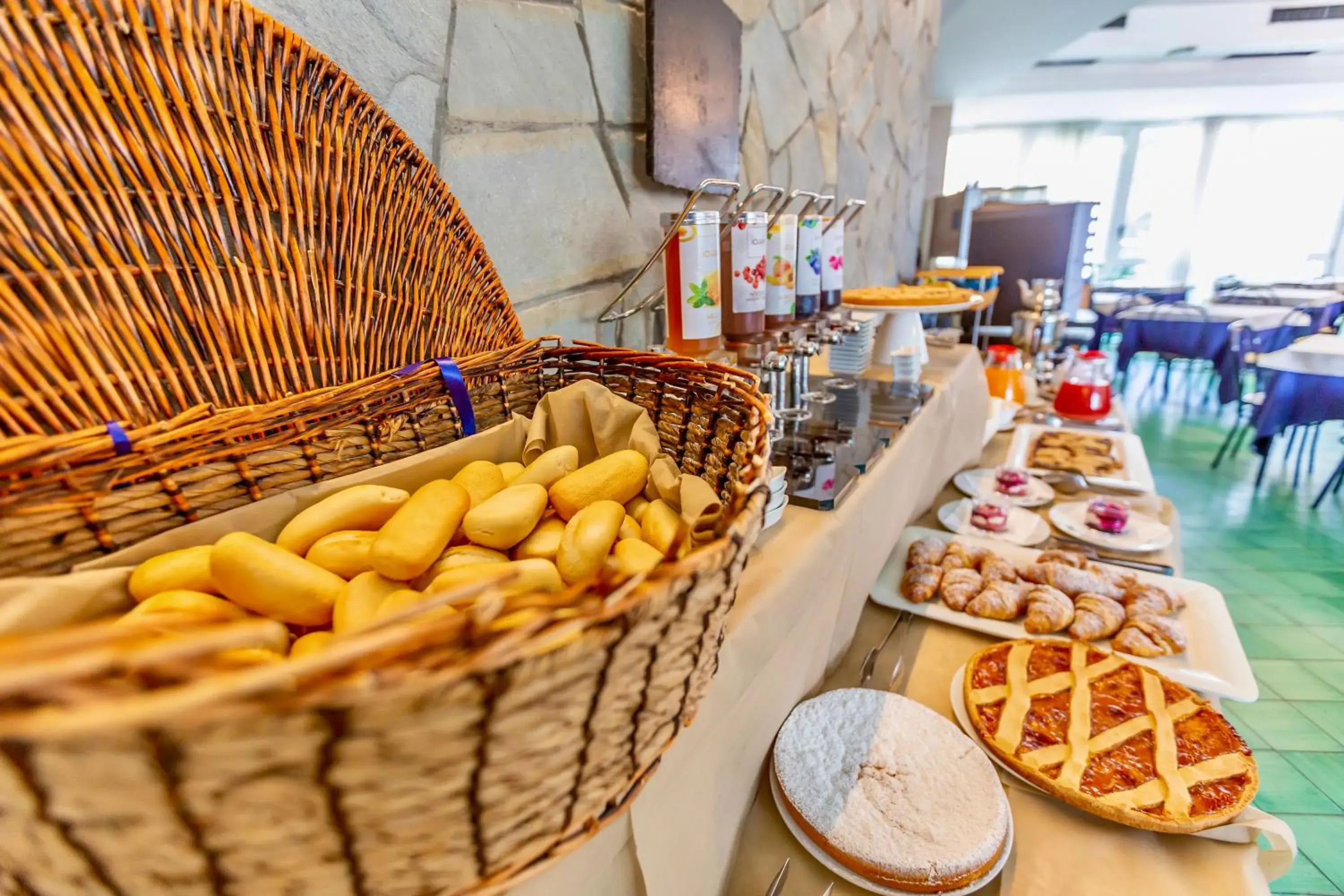 Buffet breakfast in Hotel Airone