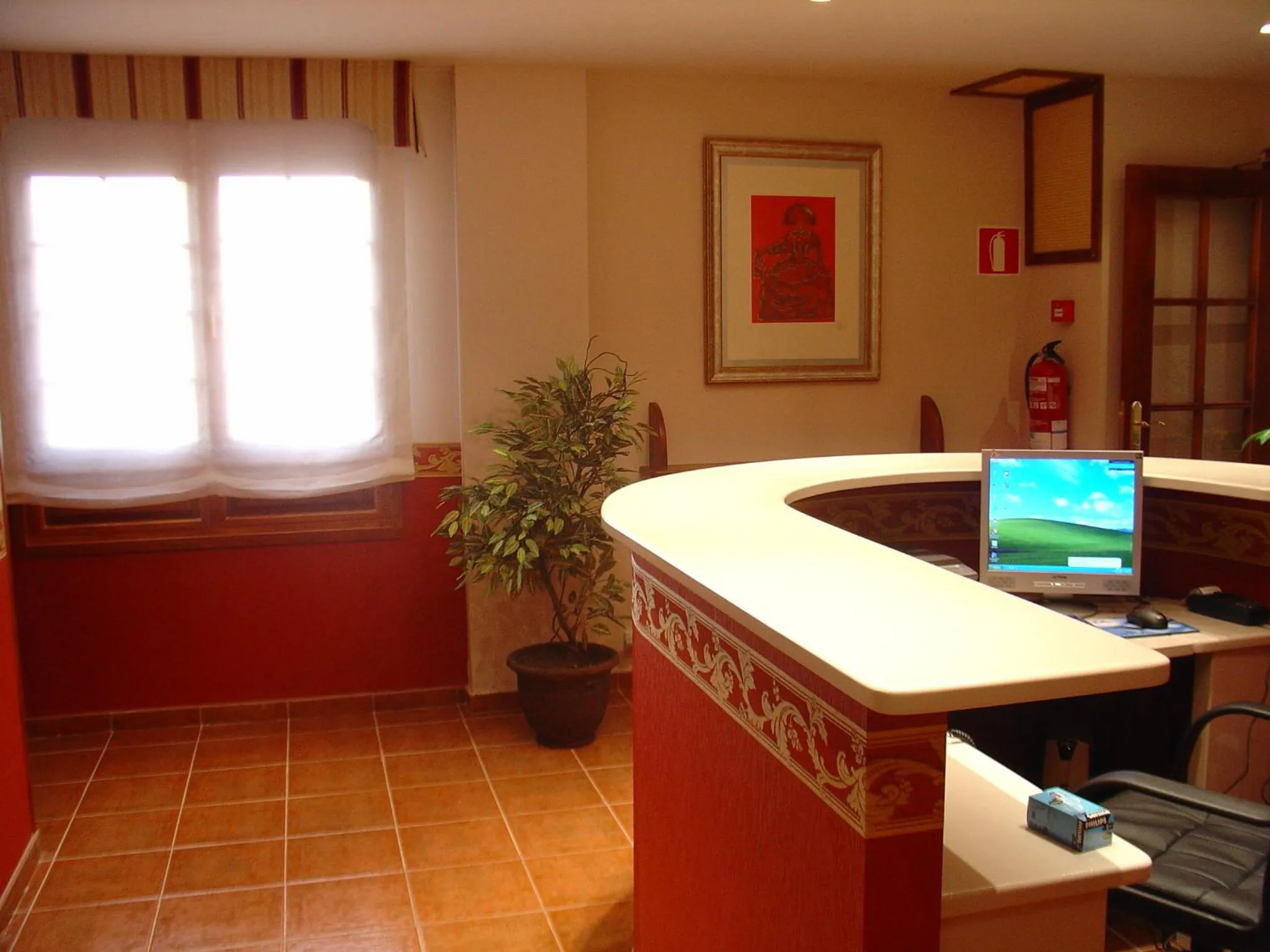 Lobby or reception in Hospederia el Fielato