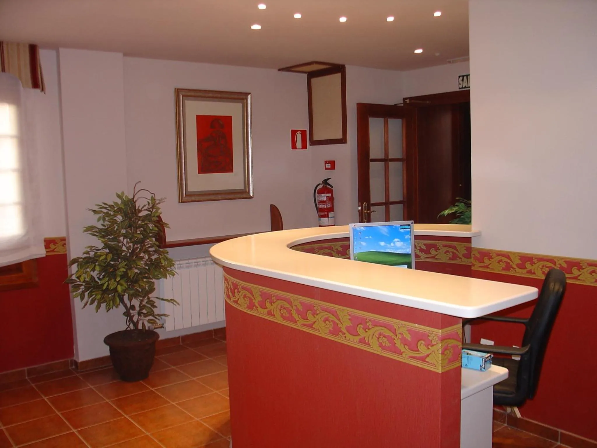 Lobby or reception in Hospederia el Fielato