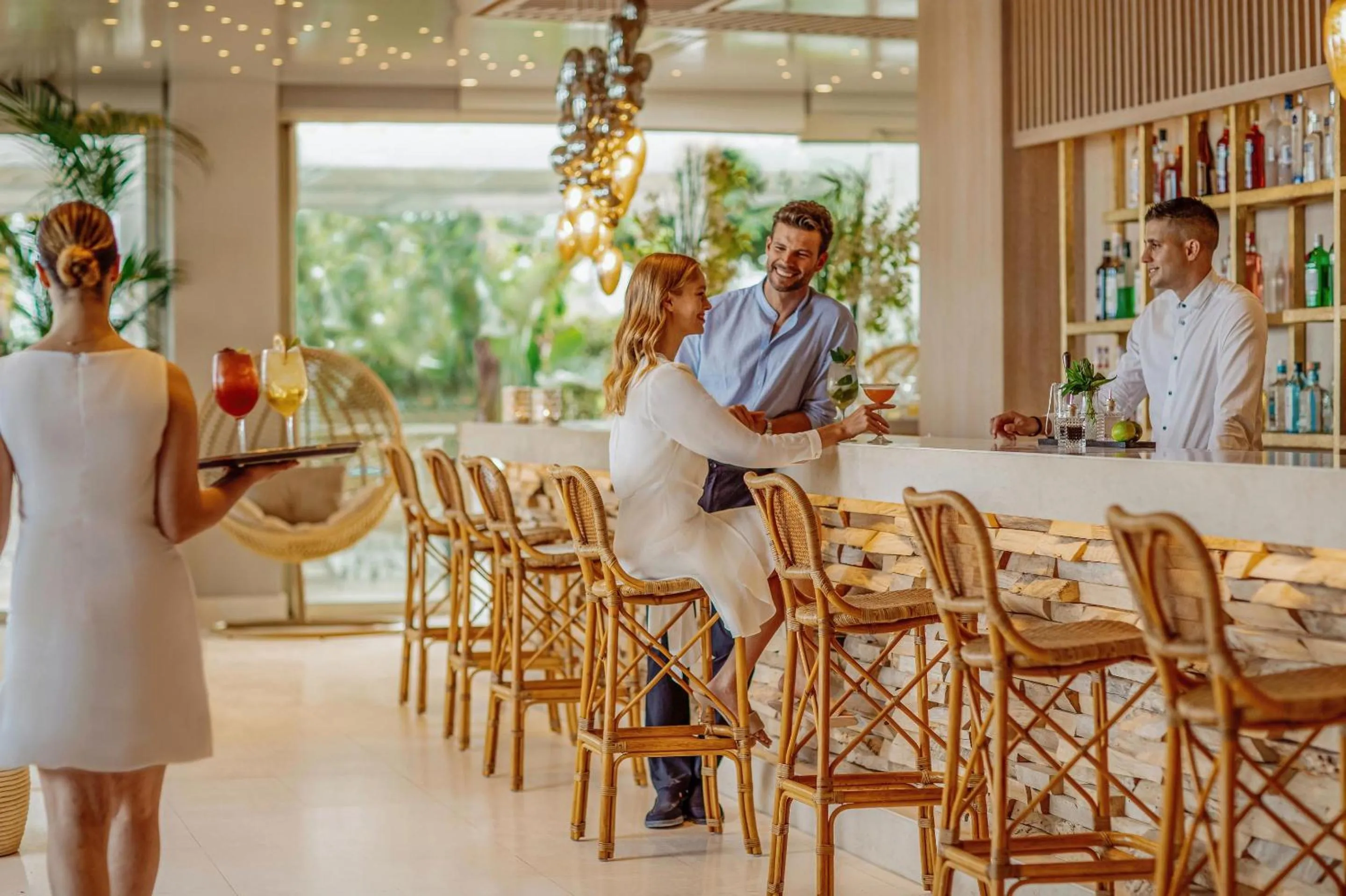 Lounge or bar in Ikos Aria