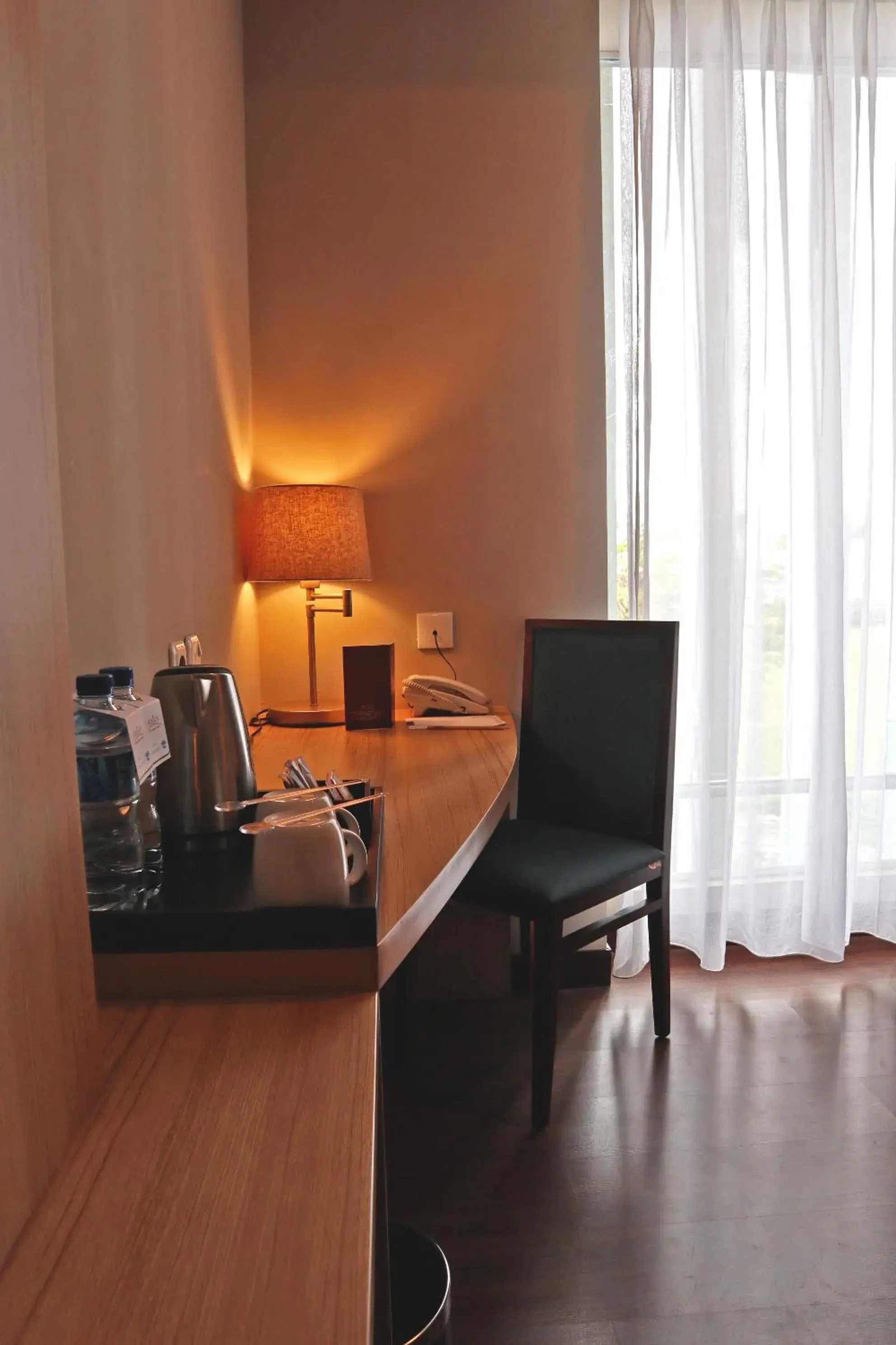 Coffee/tea facilities, Bed in Anara Sky Kualanamu Hotel Coffee/tea facilities, Bed in Anara Sky Kualanamu Hotel