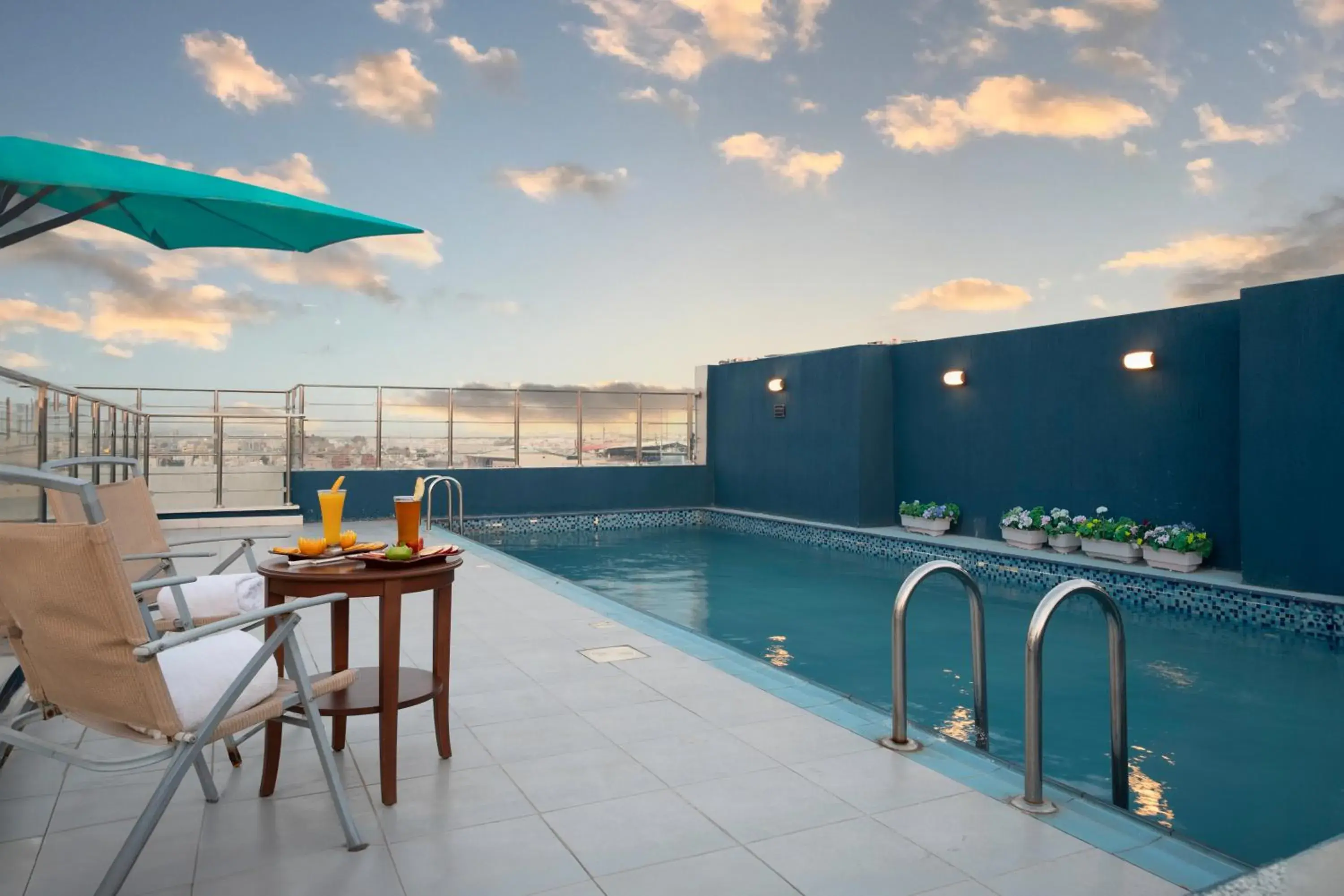 Pool view in Ruve Jeddah Hotel Pool view in Ruve Jeddah Hotel