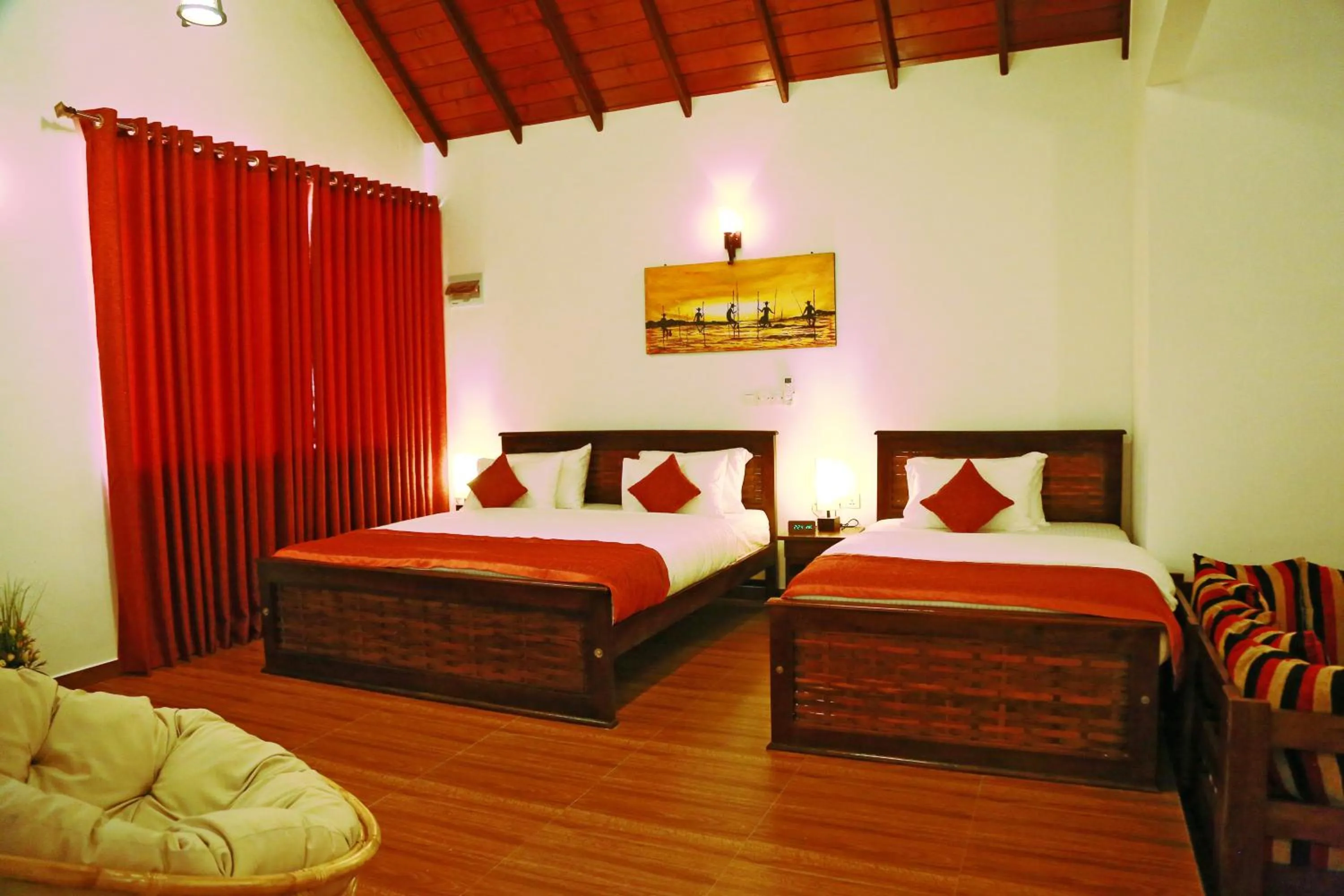 Bed in Avonil Resort Yala