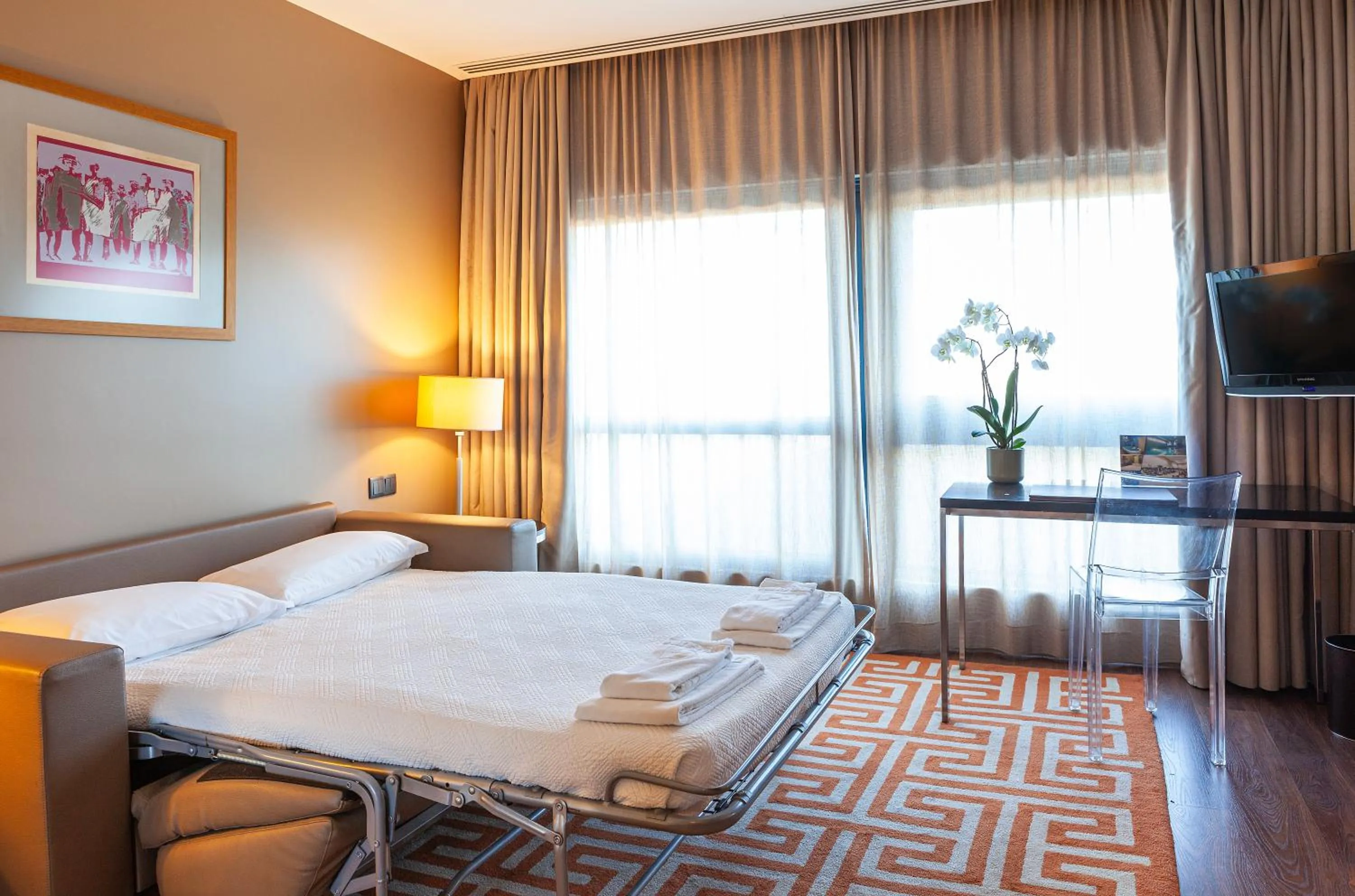 Bed in Hotel de Guimaraes Business & SPA