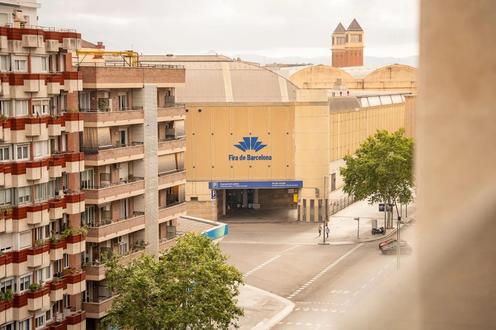 City view in Hotel Lugano Barcelona
